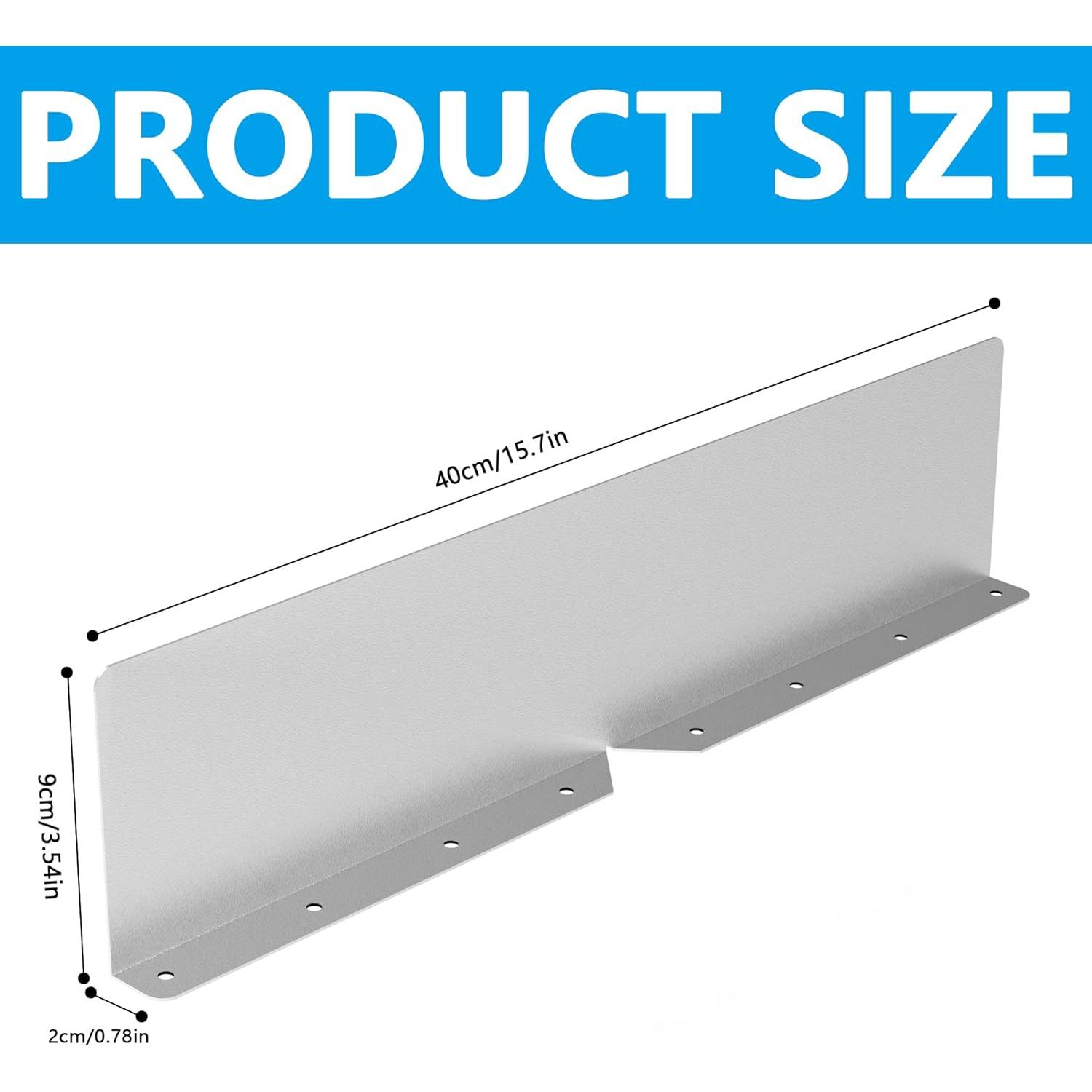 Protectores de Valle de Canalón EBaokuup 2 Pcs Aluminio Resistente