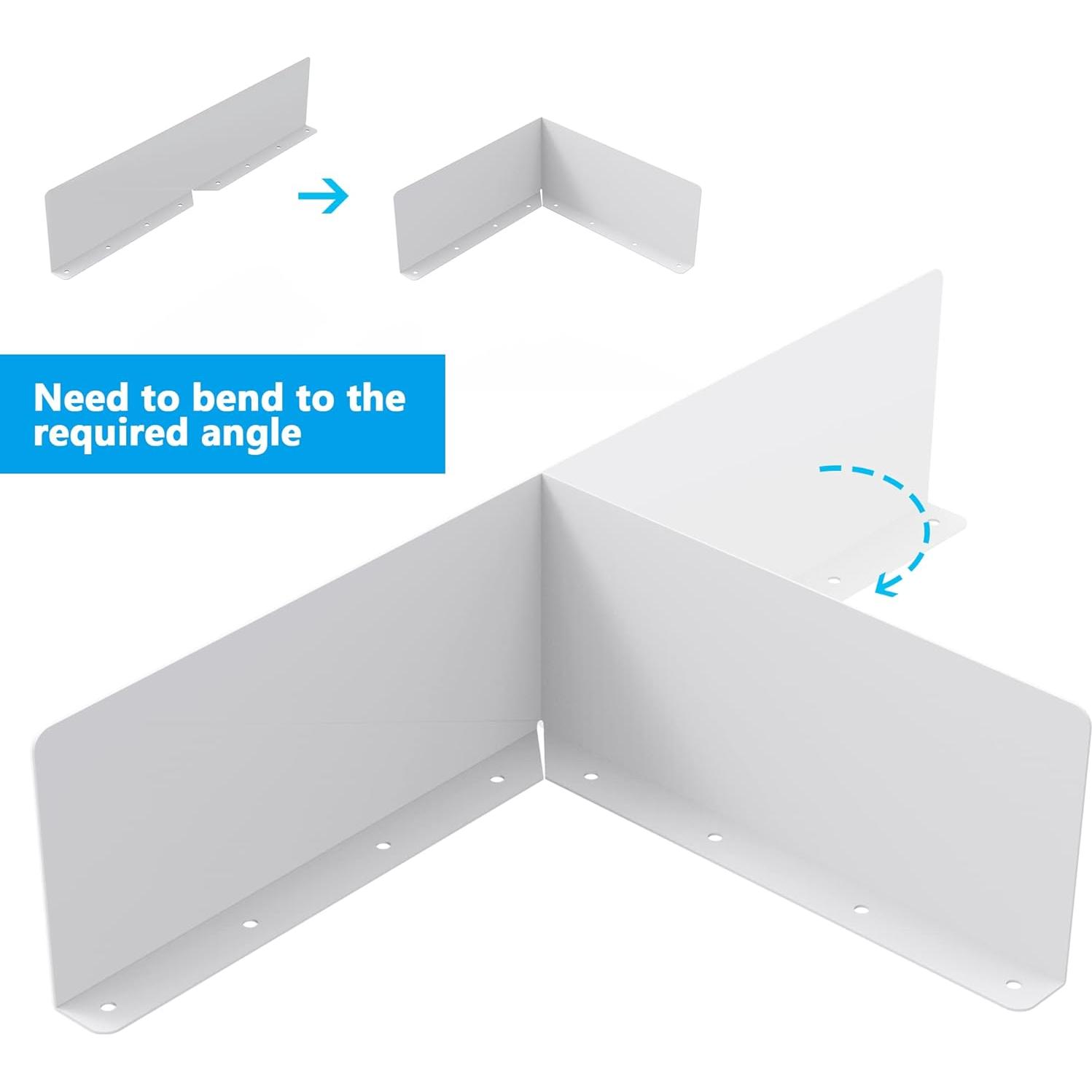 Protectores de Valle de Canalón EBaokuup 2 Pcs Aluminio Resistente