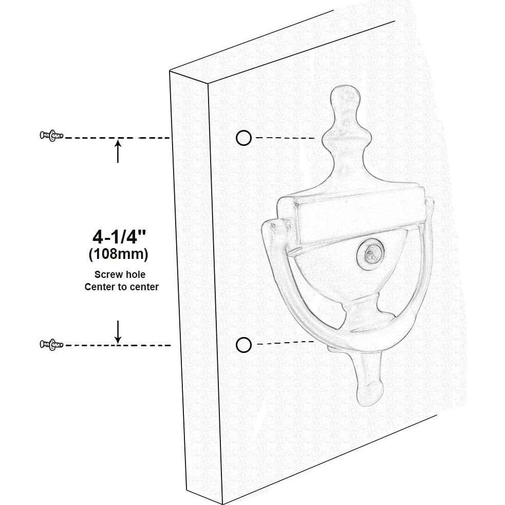 Agujero de puerta de latón QCAA con visor 160° bronce veneciano