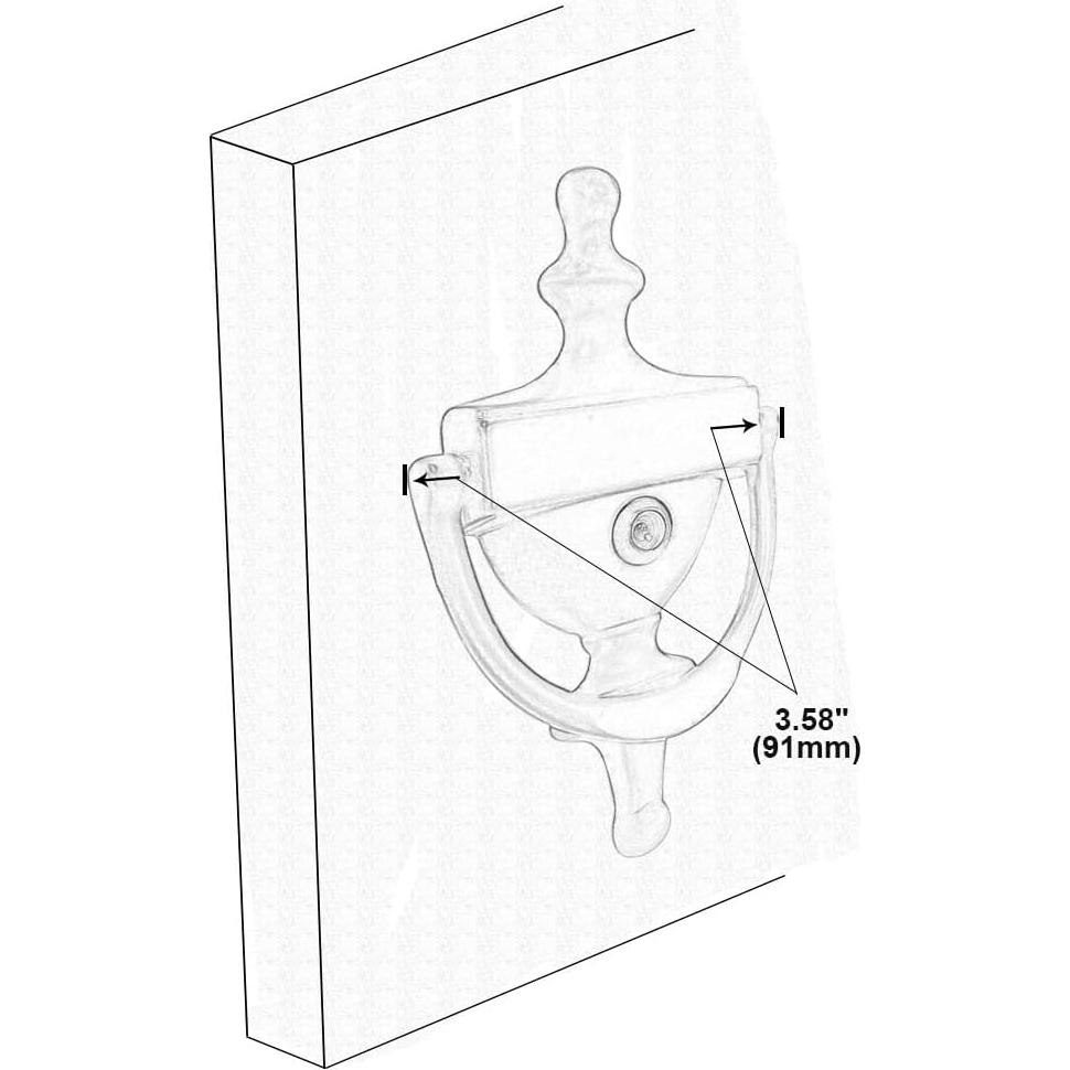 Agujero de puerta de latón QCAA con visor 160° bronce veneciano