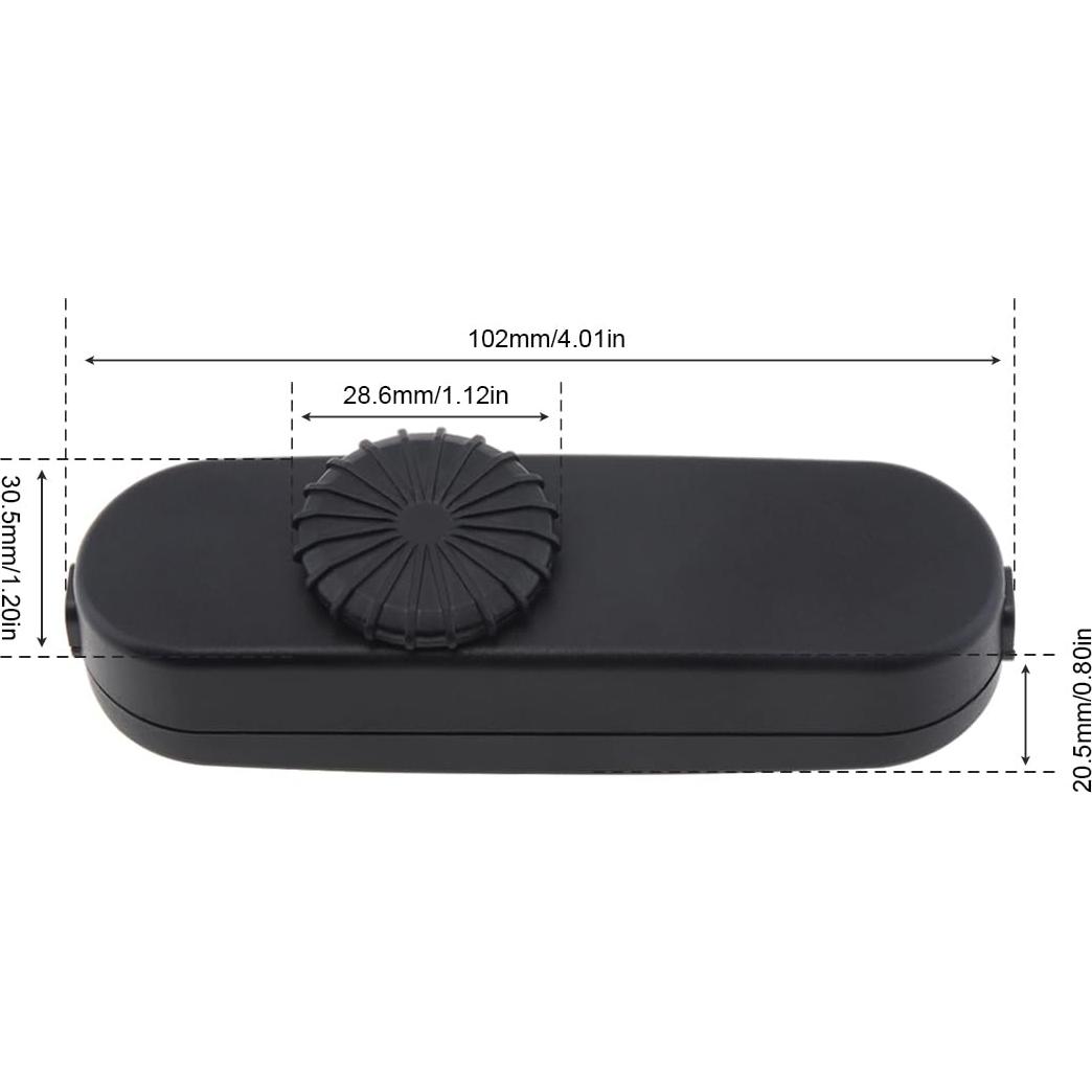 Interruptor Regulador de Luz RTNLIT Inline Negro 120V