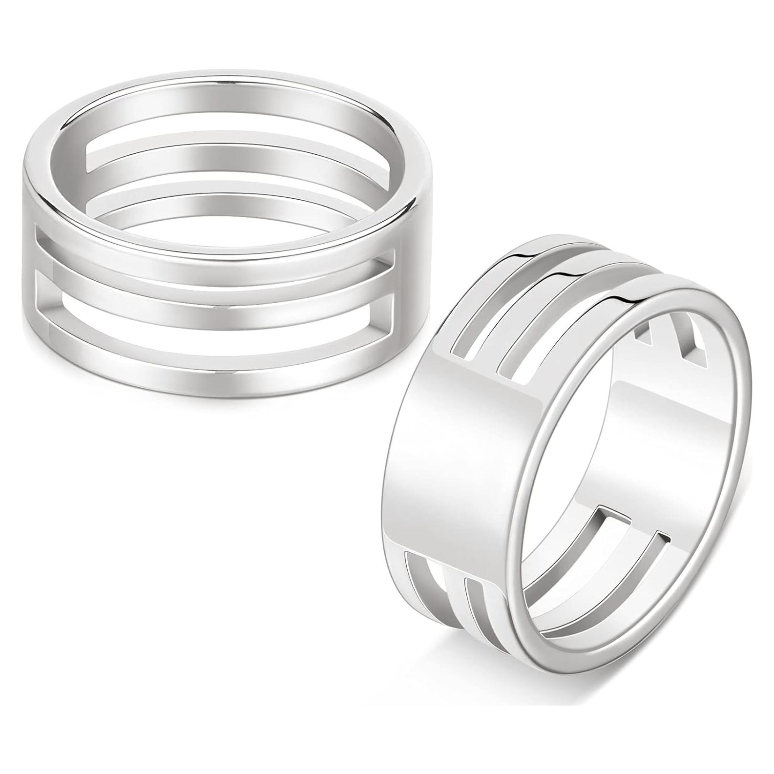 Hicarer 2 Piezas Abridores de Anillos de Salto Acero Inoxidable