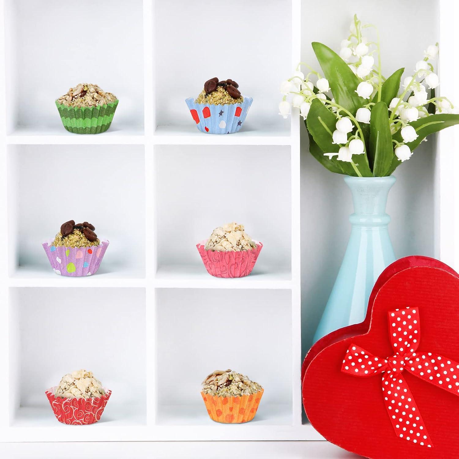 Forros de Cupcake Mini Funtery 600 Piezas Papel Resistente