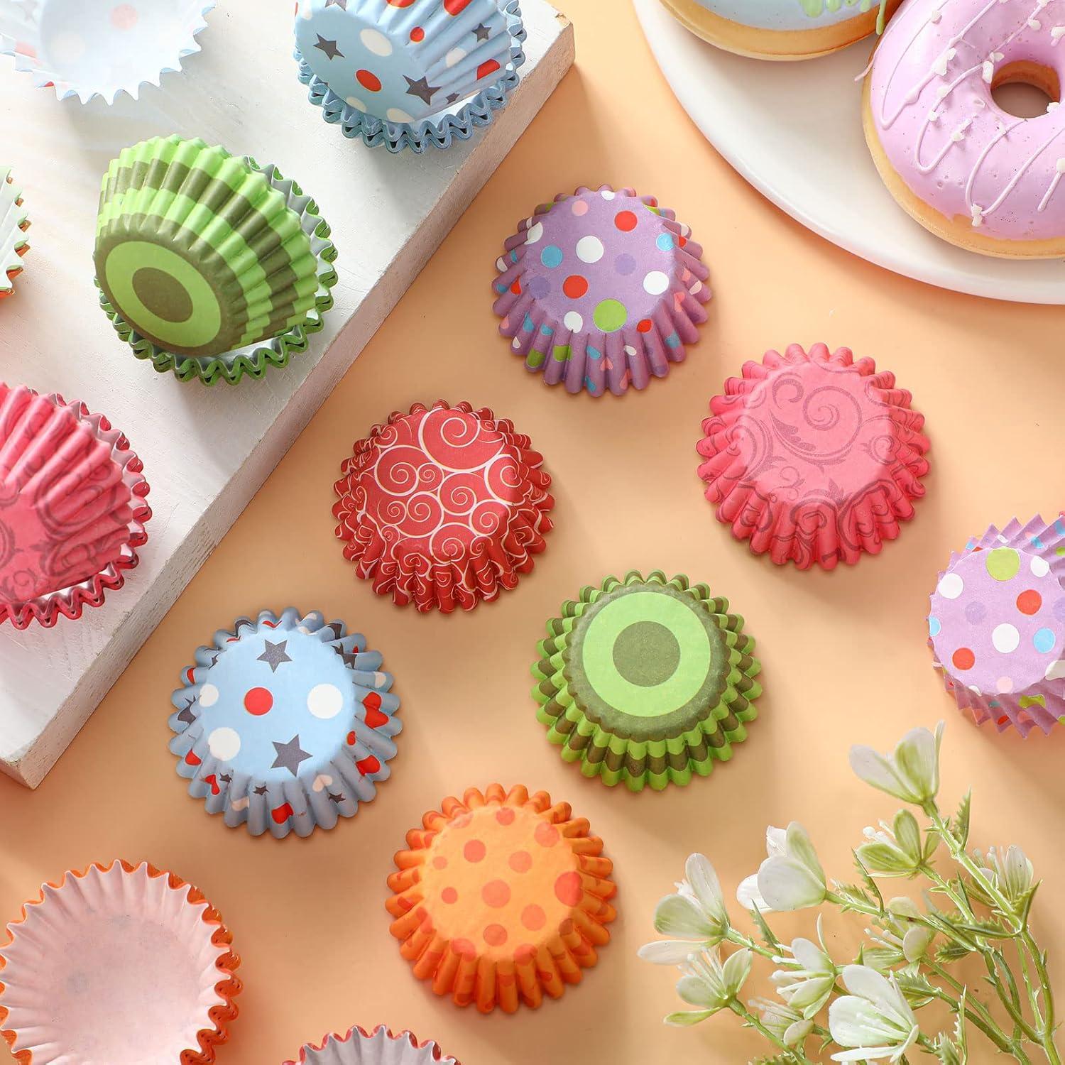 Forros de Cupcake Mini Funtery 600 Piezas Papel Resistente