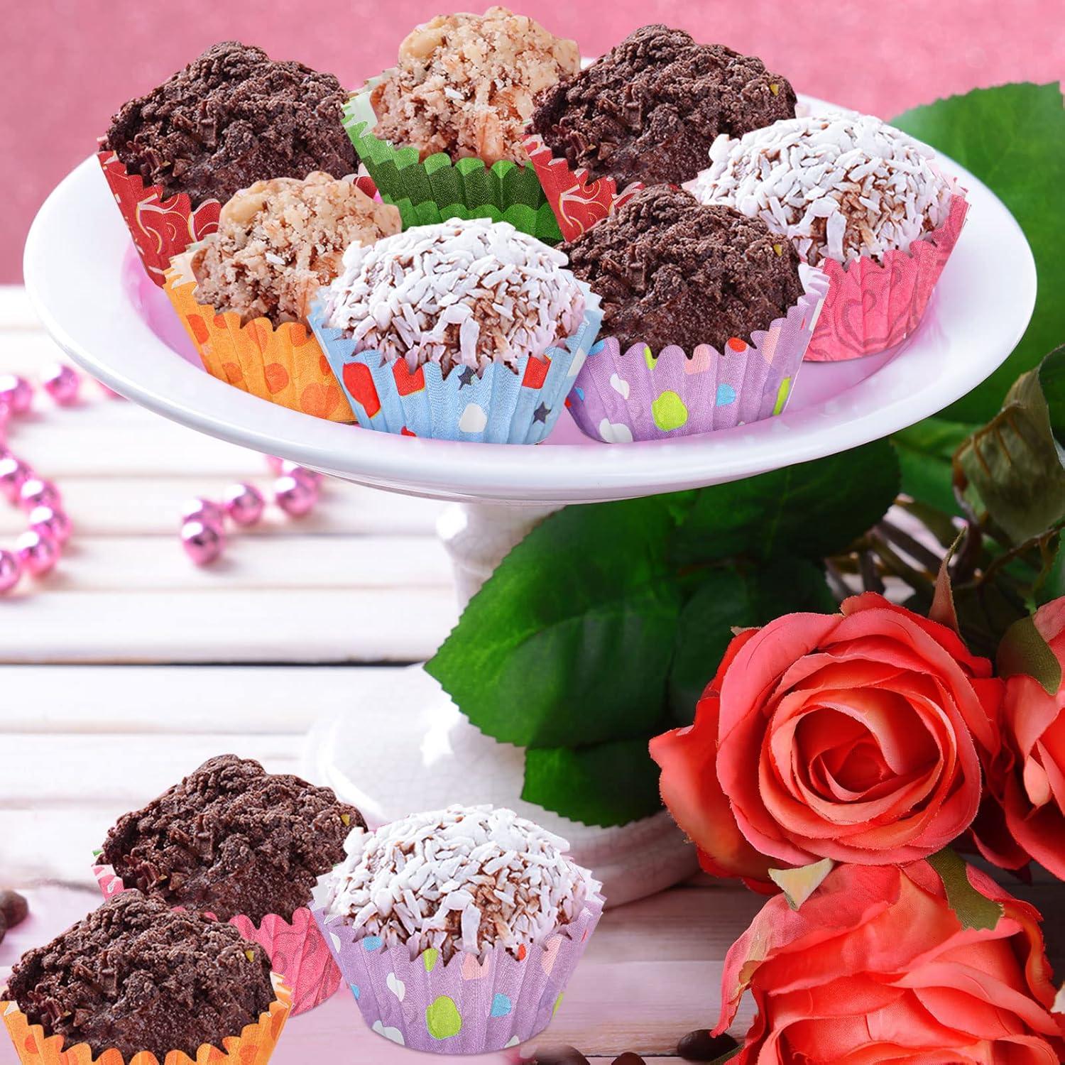 Forros de Cupcake Mini Funtery 600 Piezas Papel Resistente