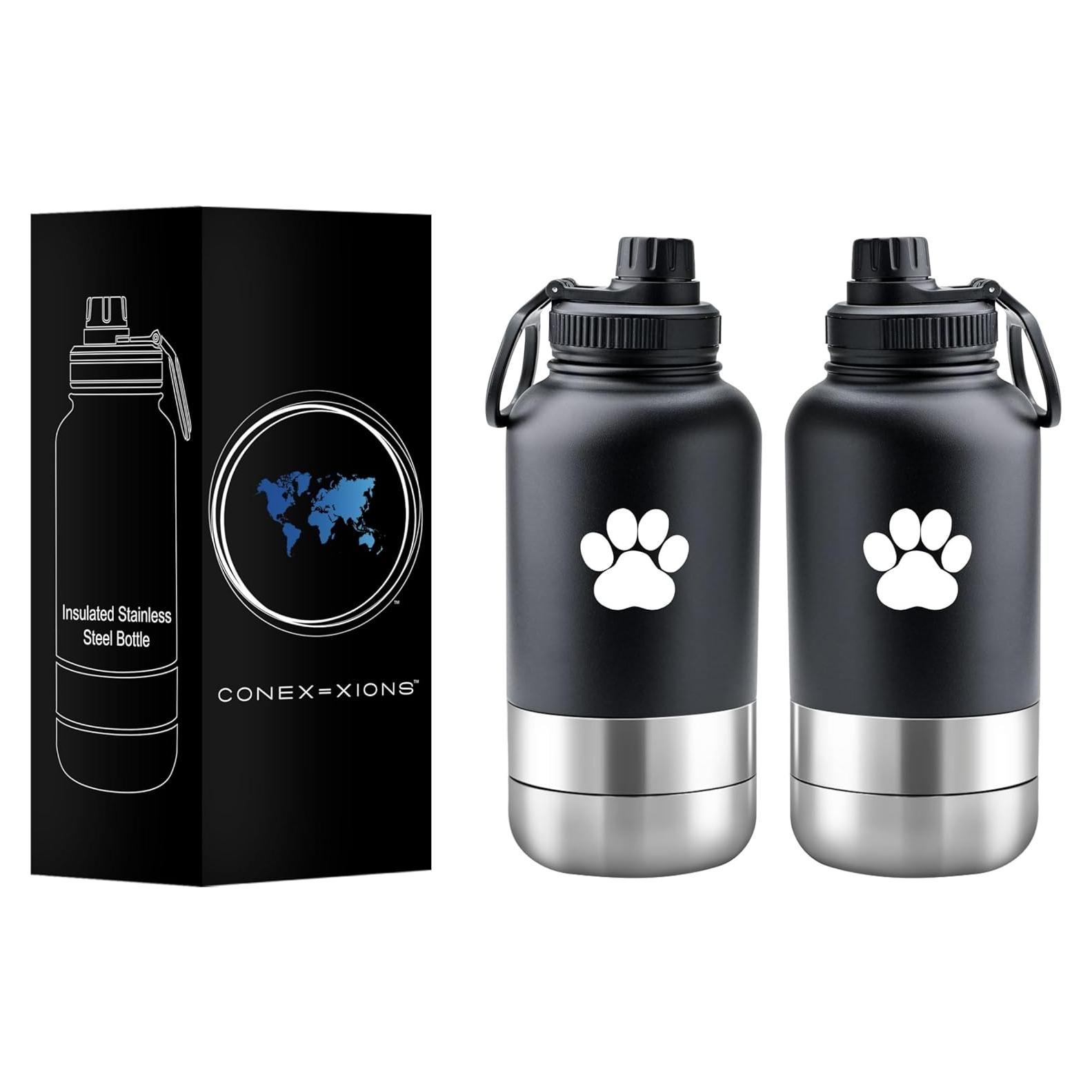 Botella de Agua 32 oz Conex=xions para Perros con Cuencos