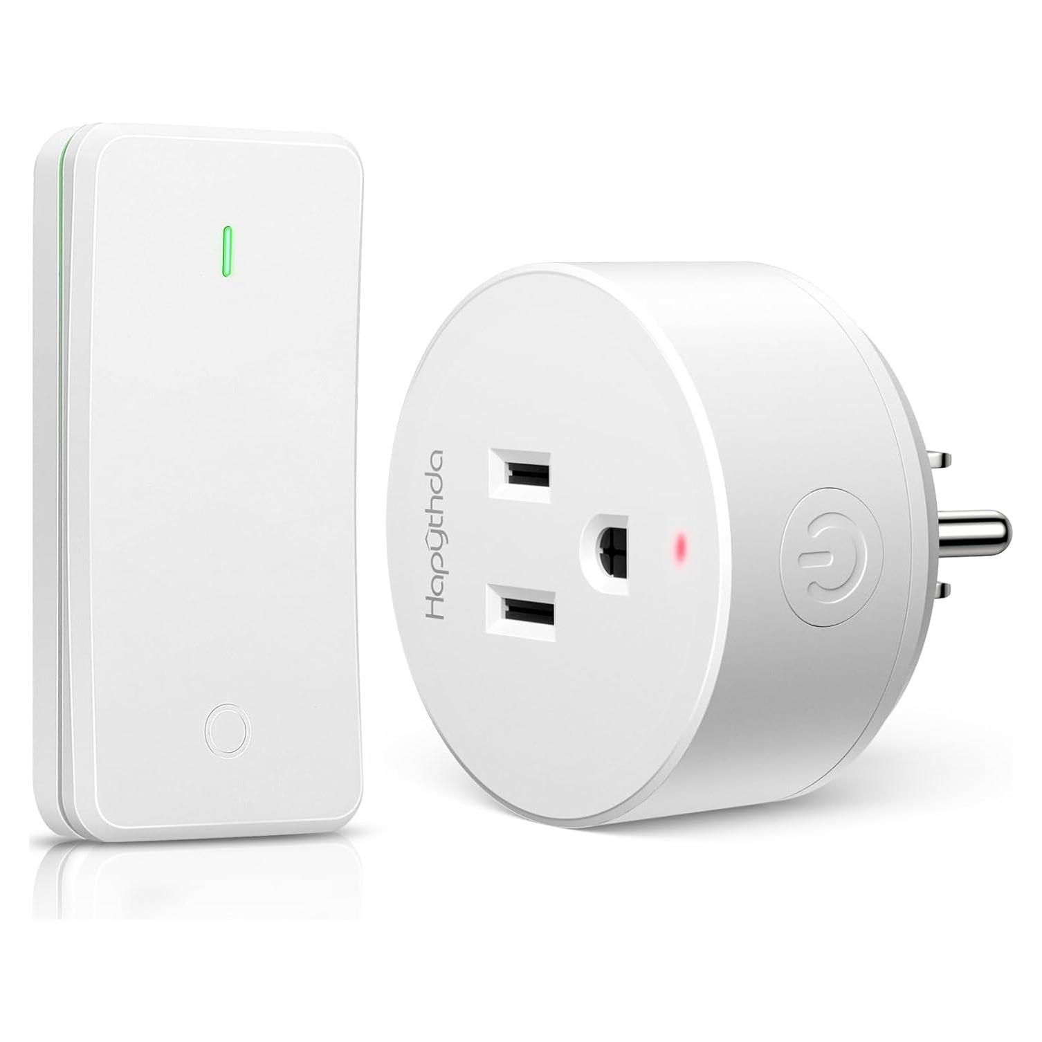 Enchufe de Control Remoto HAPYTHDA 15A 1500W Inalámbrico