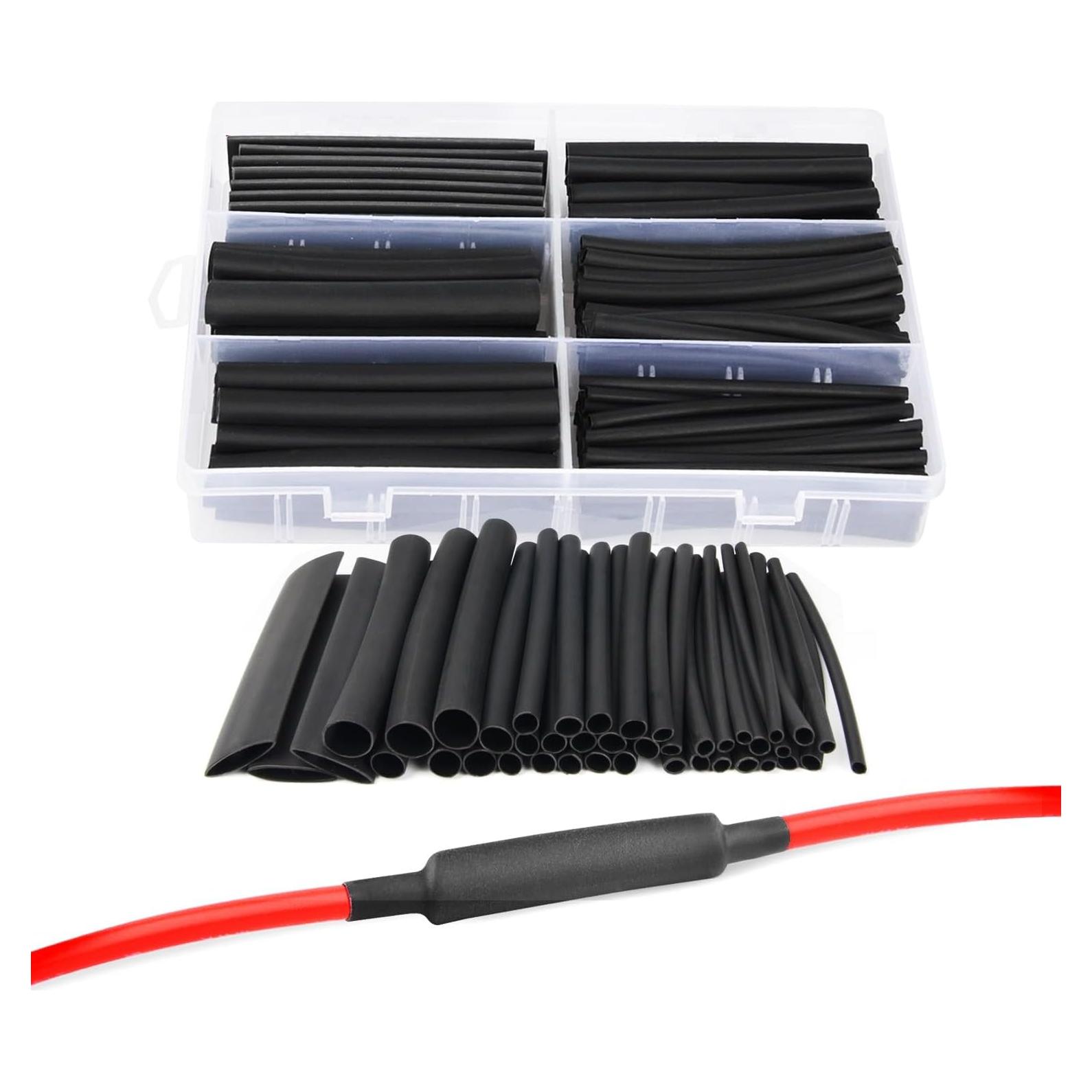 Kit de Tubos Termocontraíbles Nilight 130 Pcs 3:1 Doble Pared