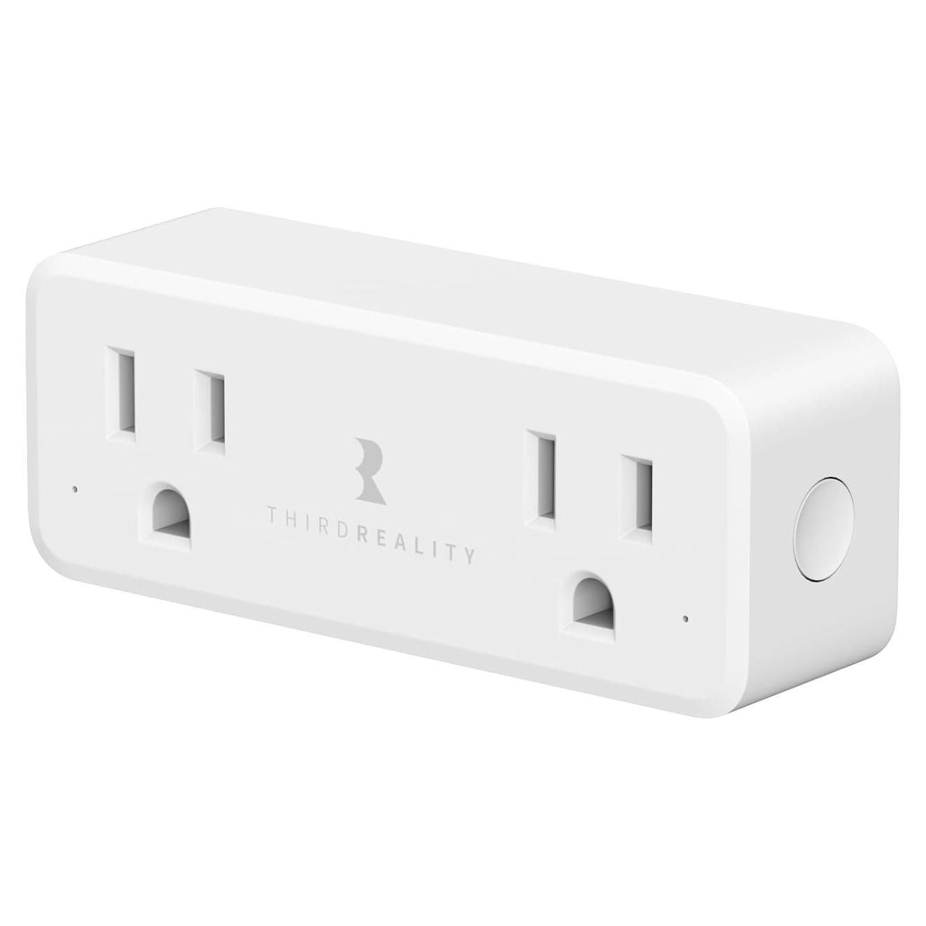 Enchufe Doble Inteligente ThirdReality Zigbee 2-en-1 Control Energía
