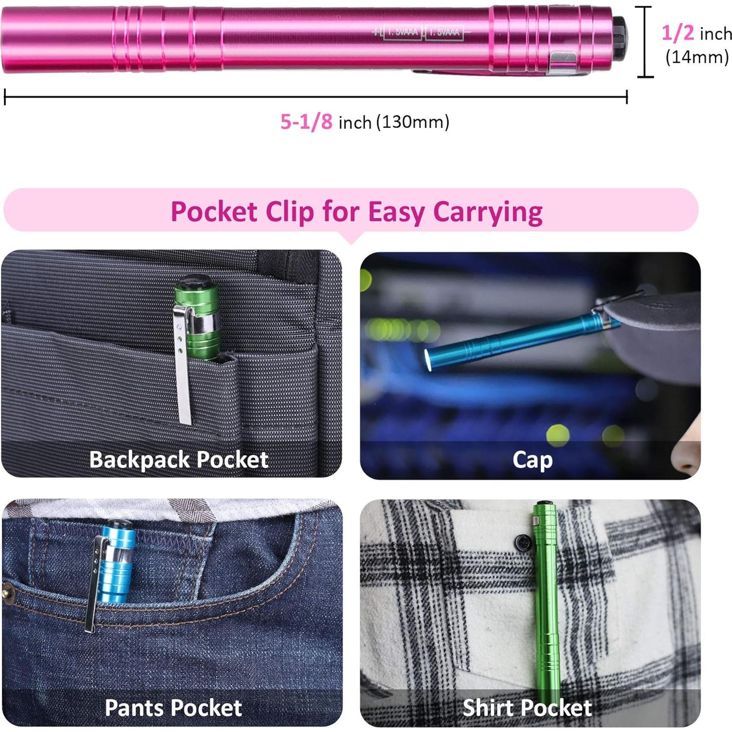 Paquete de 15 Linternas LED SEAMAGIC con 30 Pilas AAA