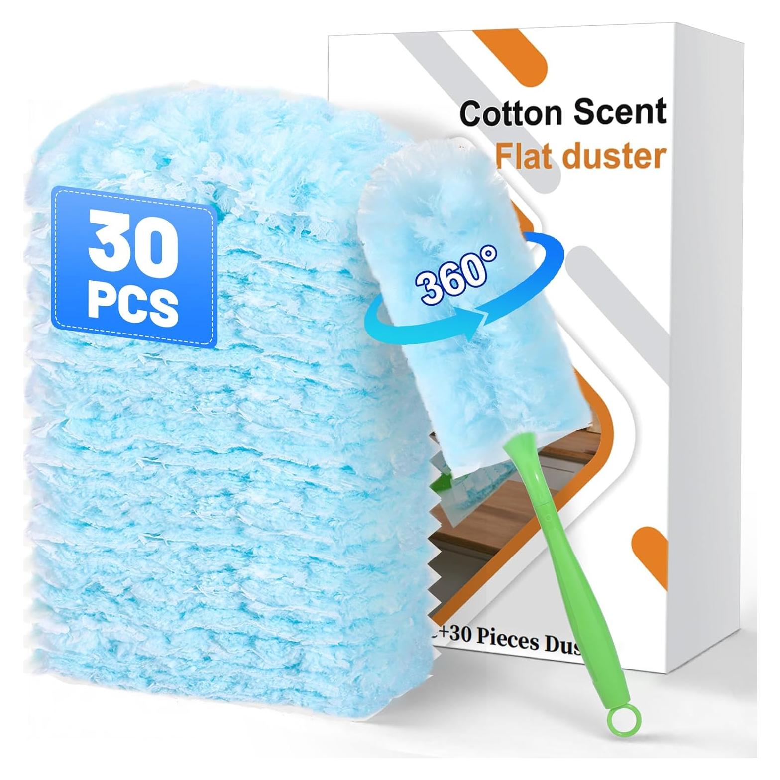 30 Recargas Plumero Desechables Wlich Microfibra Azul