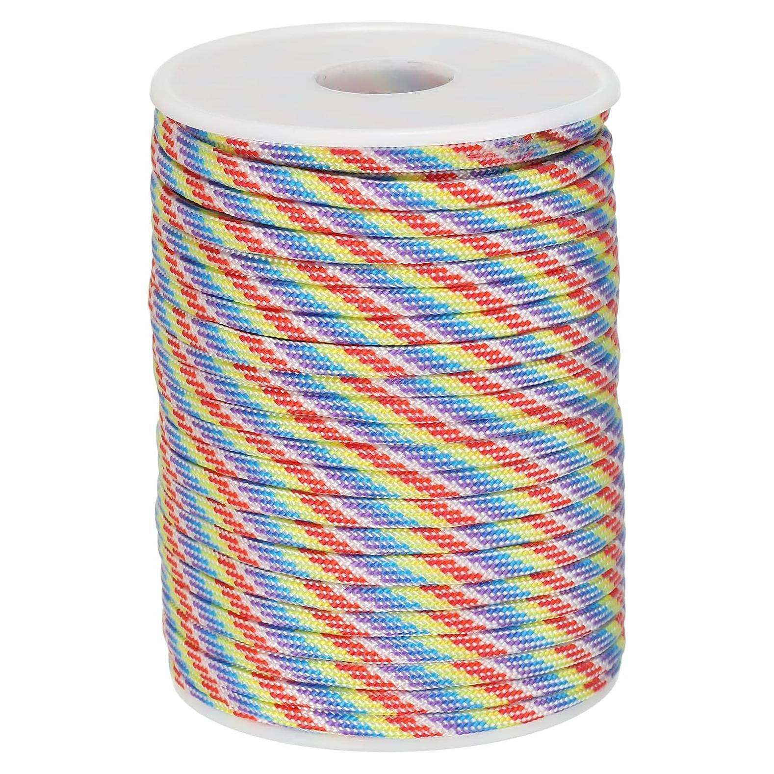 Cuerda Paracord 30m PATIKIL 250kg 4mm Color Arcoíris