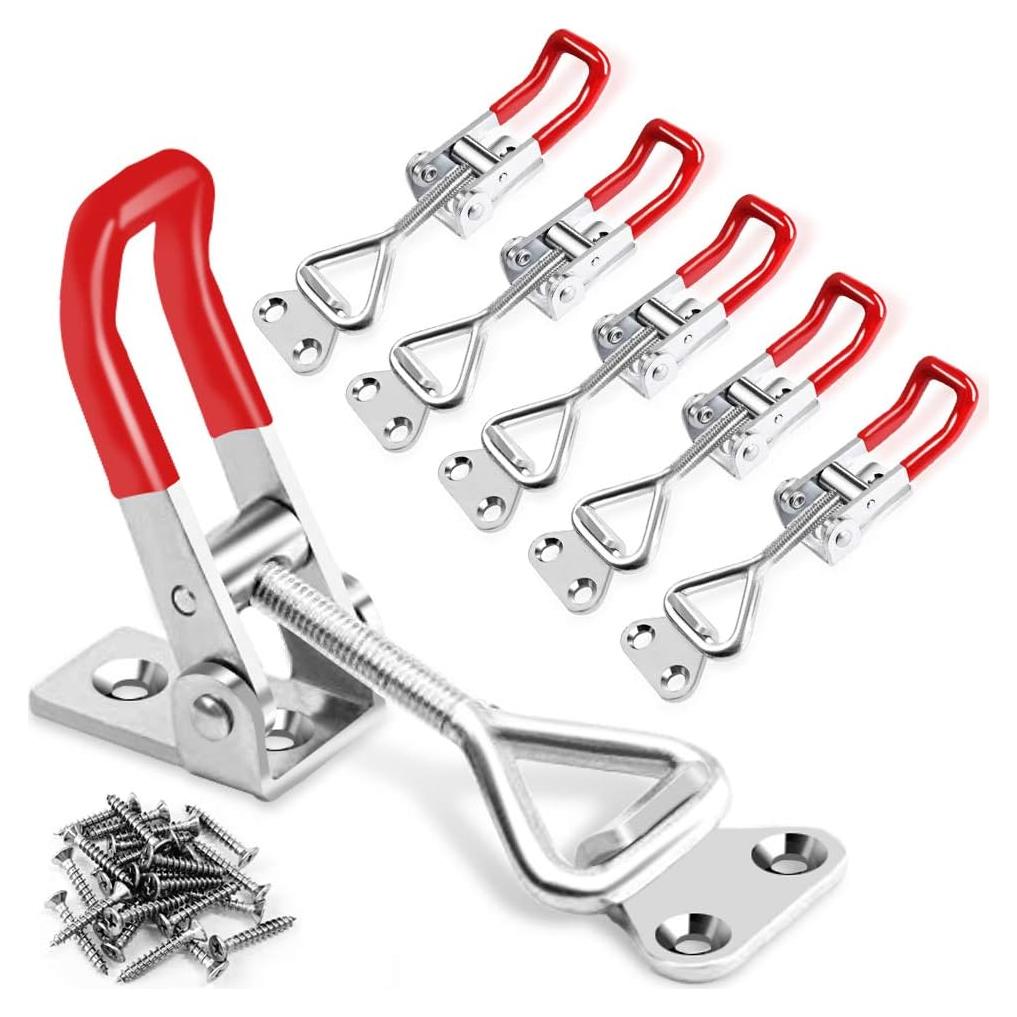 6 Abrazaderas de Palanca Toggle Vicuna R 4001 Ajustables 150kg