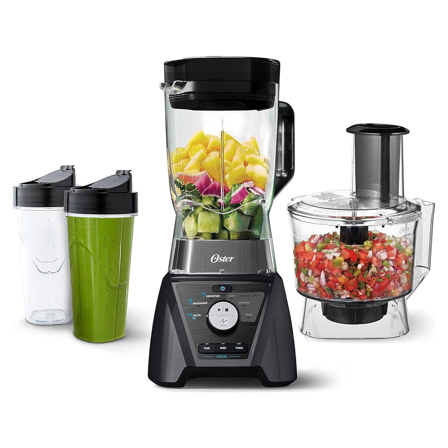 Licuadora y Procesador de Alimentos Oster 3 en 1 1200W Gris