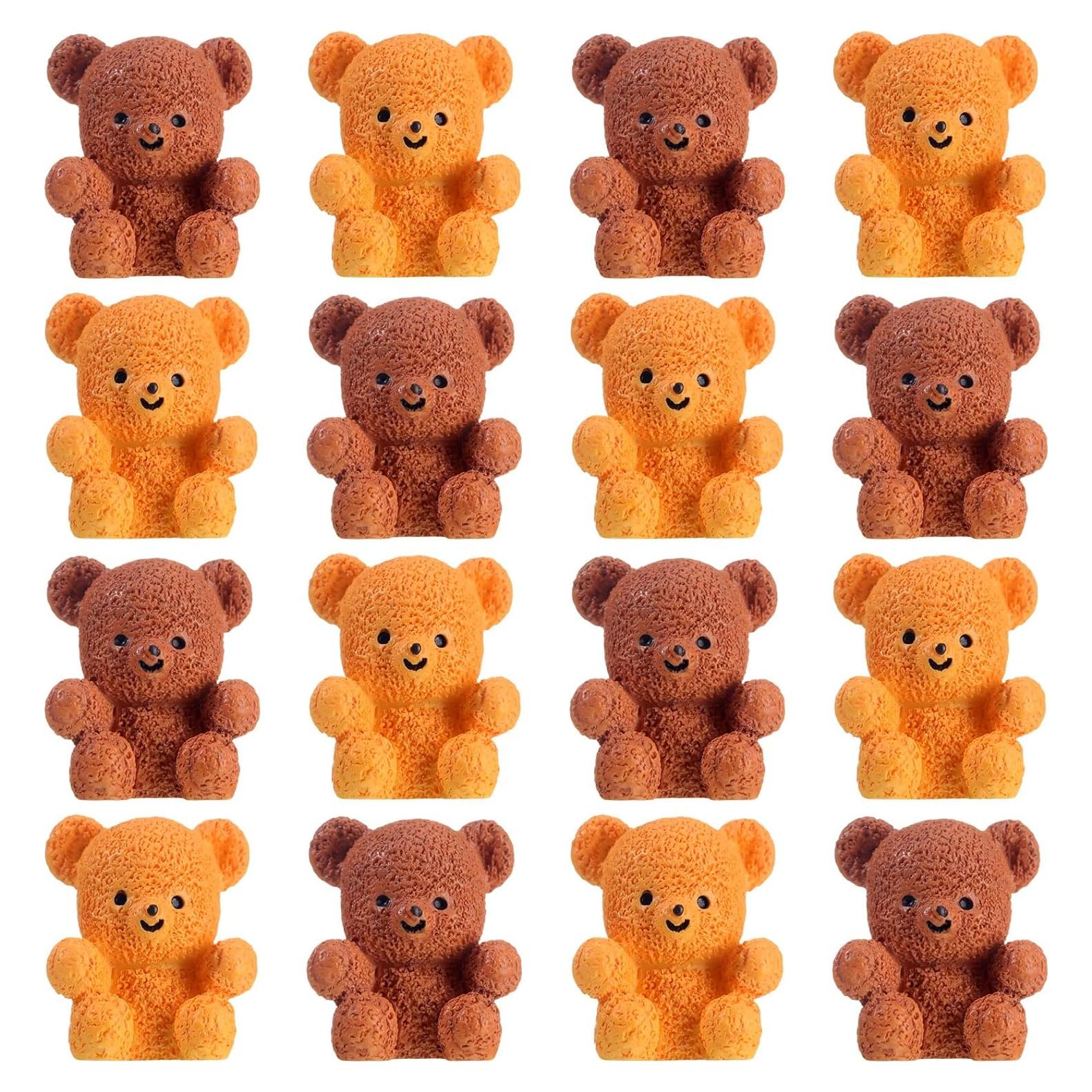 Miniaturas de Oso de Resina Yousoontic - 100 Pcs para DIY
