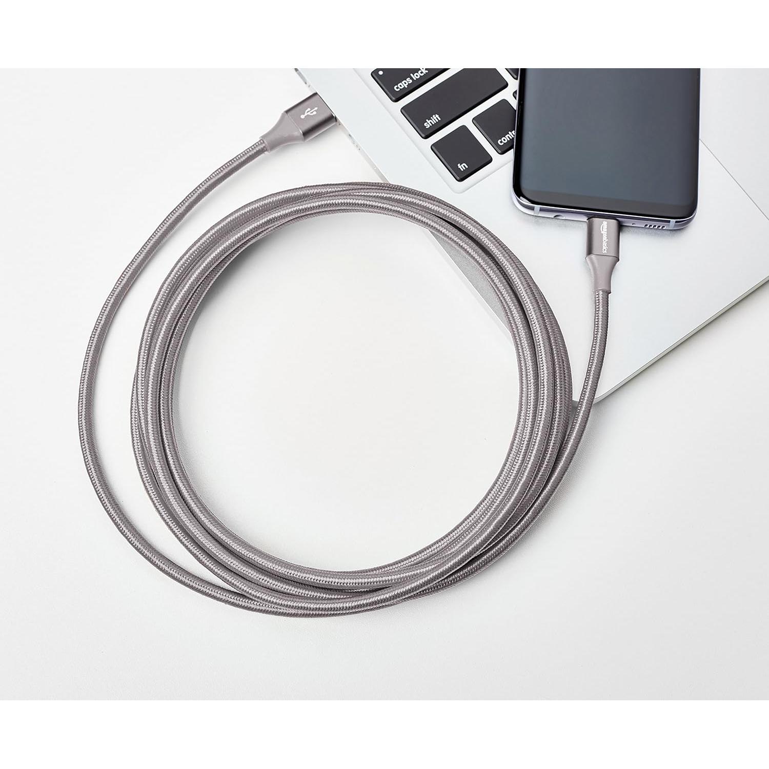 Cable de carga rápida USB-C a USB-A 3.1 Gen 1 Amazon Basics 3m