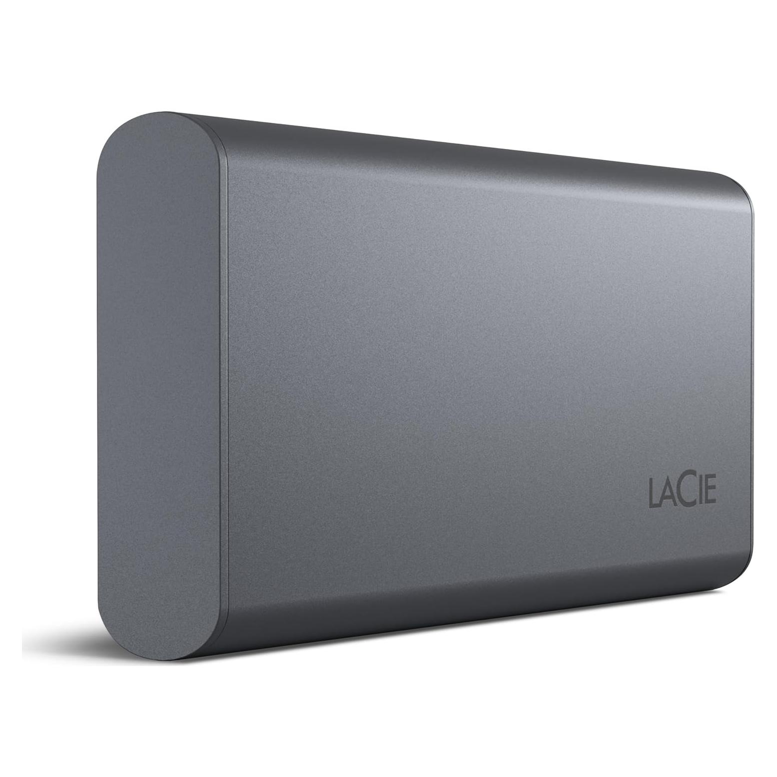 LaCie Mobile SSD Secure 2TB USB-C 1050MB/s Gris Espacial
