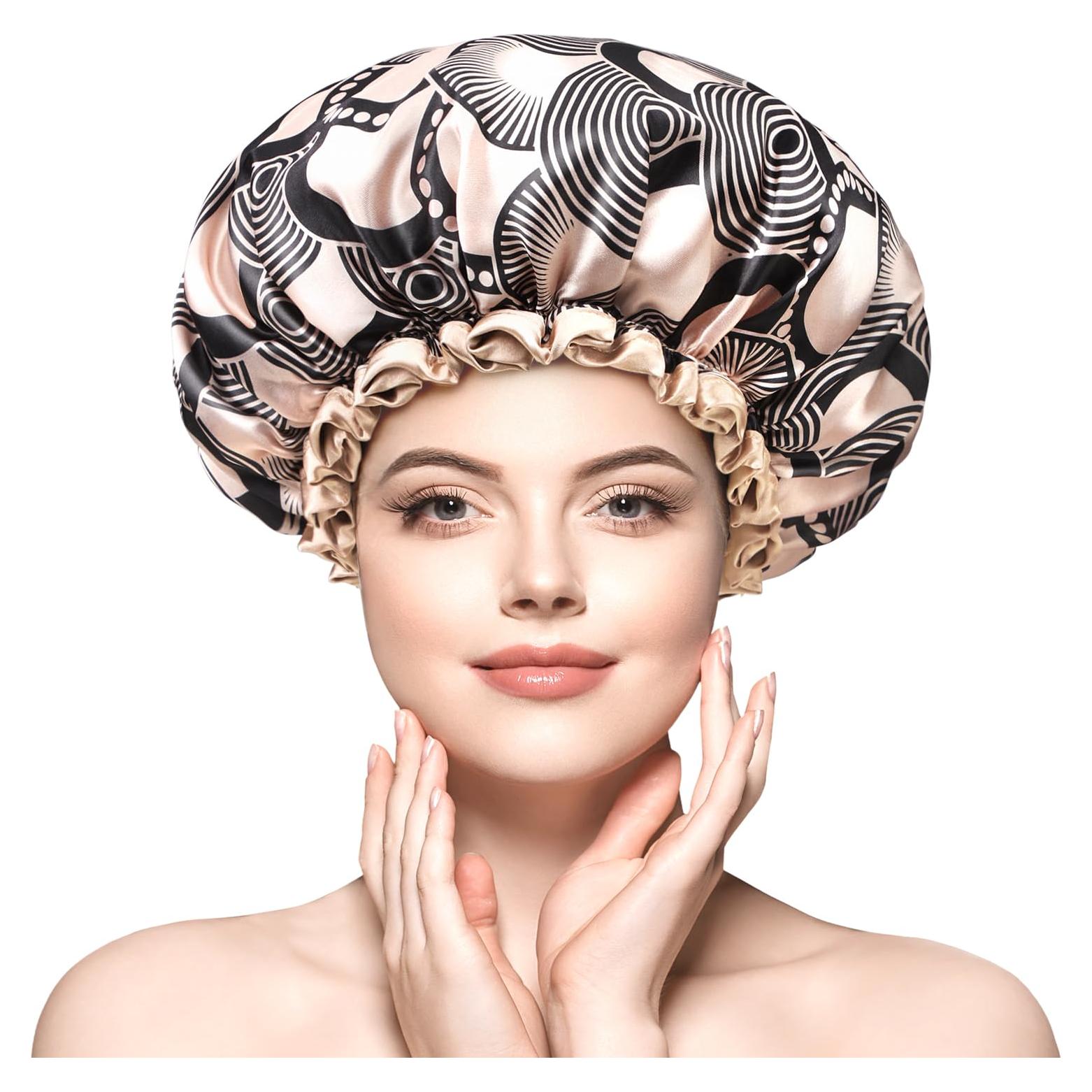 Gorro de Ducha Mikimini Champán Impermeable Reutilizable Mediano