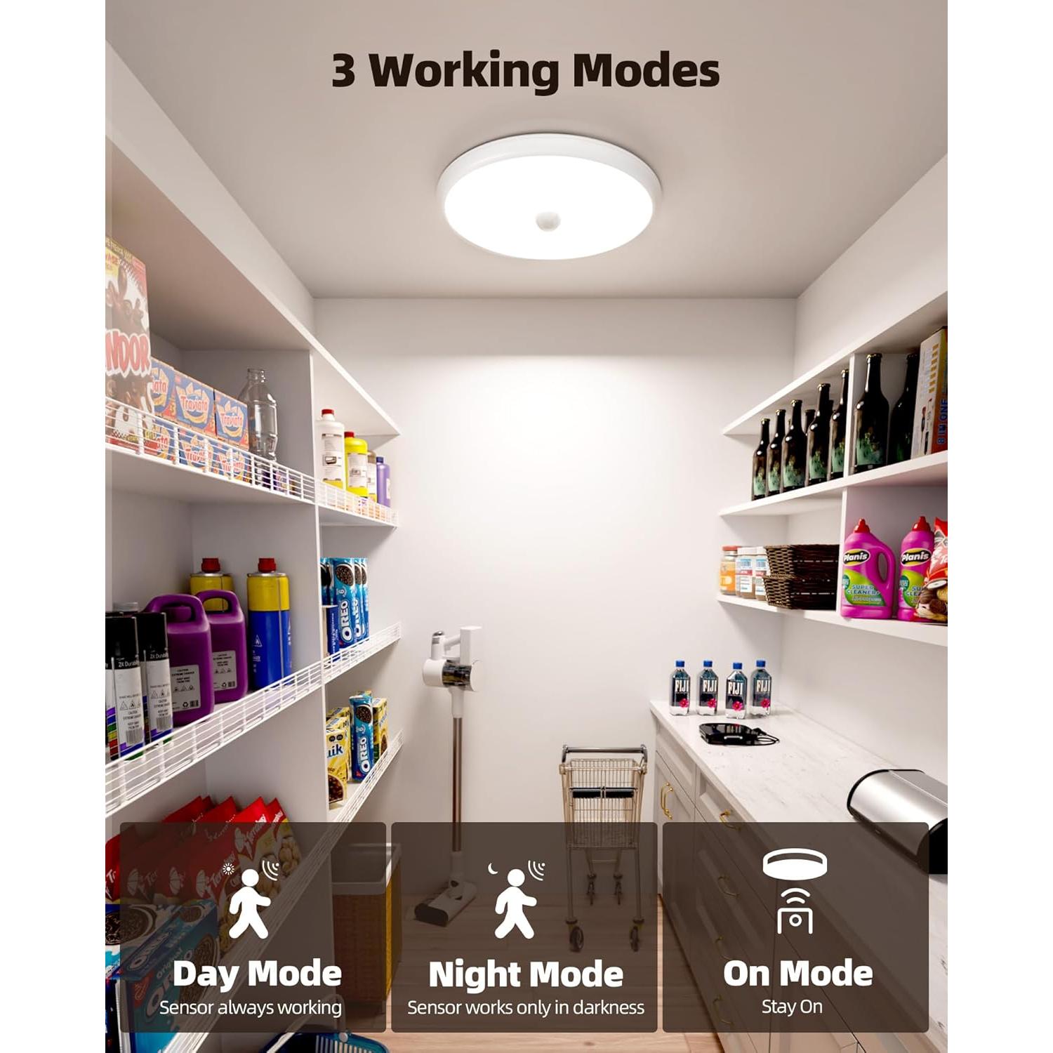 Luz de Ducha Recargable EZVALO 400LM con Sensor de Movimiento