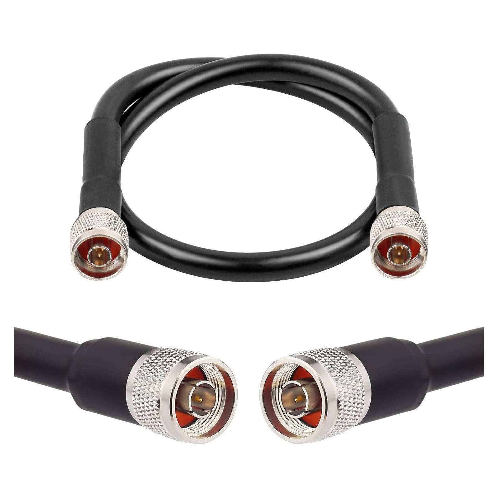 Cable Coaxial KMR400 0.61m N Macho a N Macho Ultra Baja Pérdida