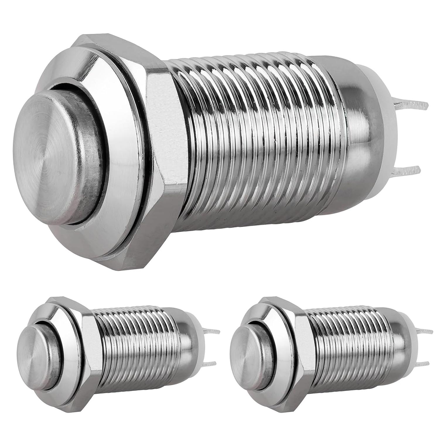 Interruptor a Prueba de Agua DIYhz GQ10H-10 10mm 220V 1A - 3 Piezas