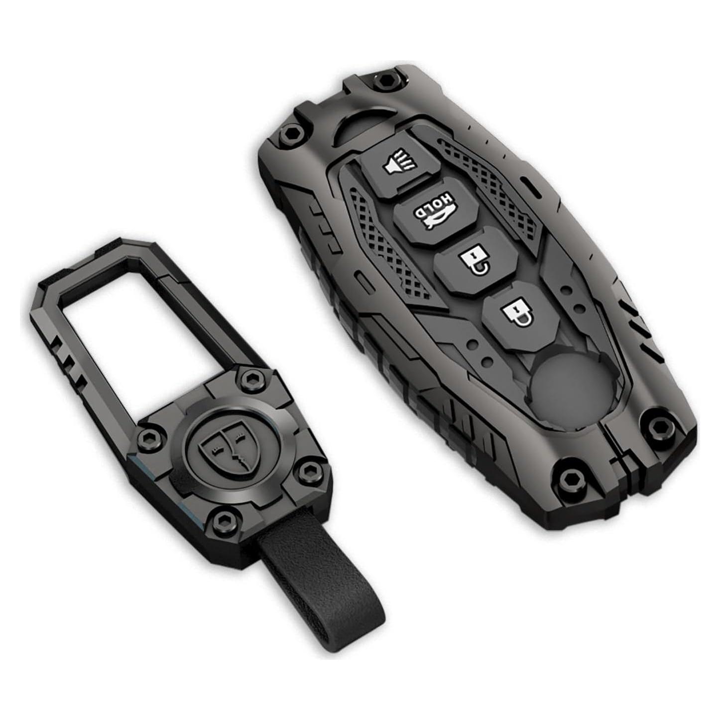 Funda de Llave de Coche Cavlobe para Nissan 4 Botones Negra