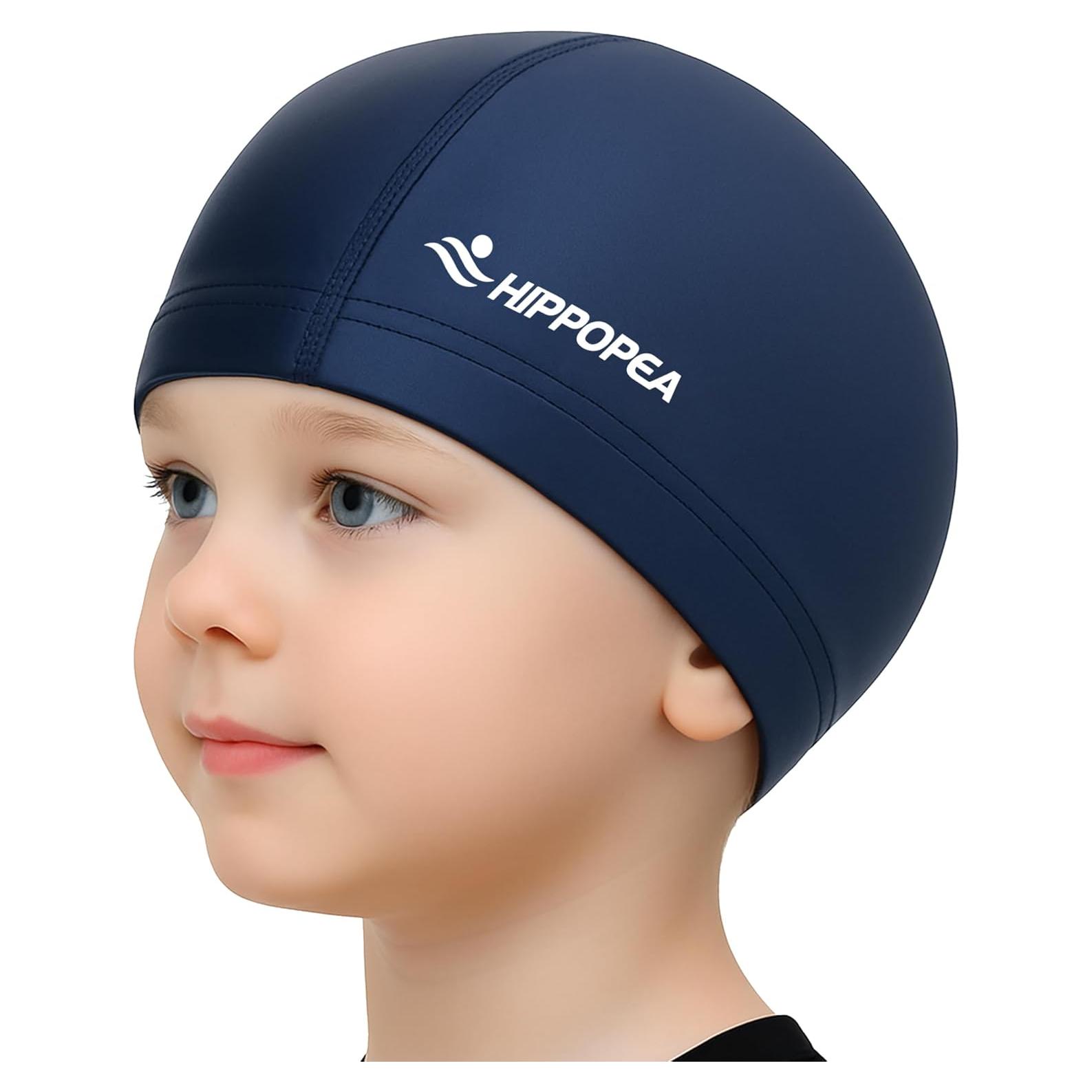 Gorro de Natación HIPPOPEA Unisex Azul Profundo Transpirable