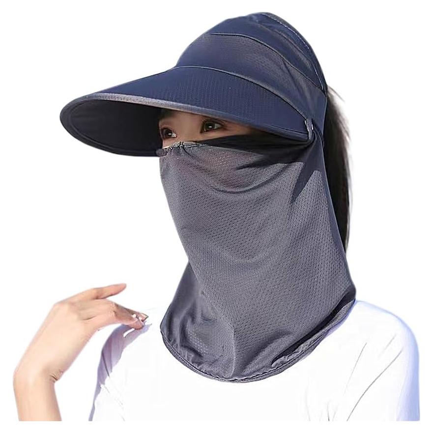 Sombrero de Sol Plegable UV Protección para Mujeres - Negro