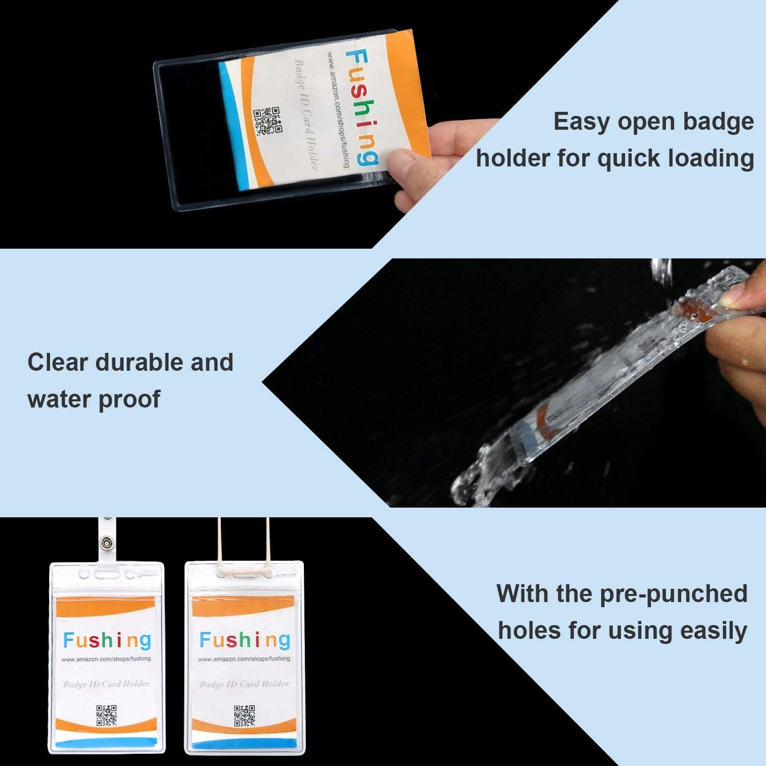 Soporte de Identificación Vertical Fushing 20 Pcs PVC 0.4mm