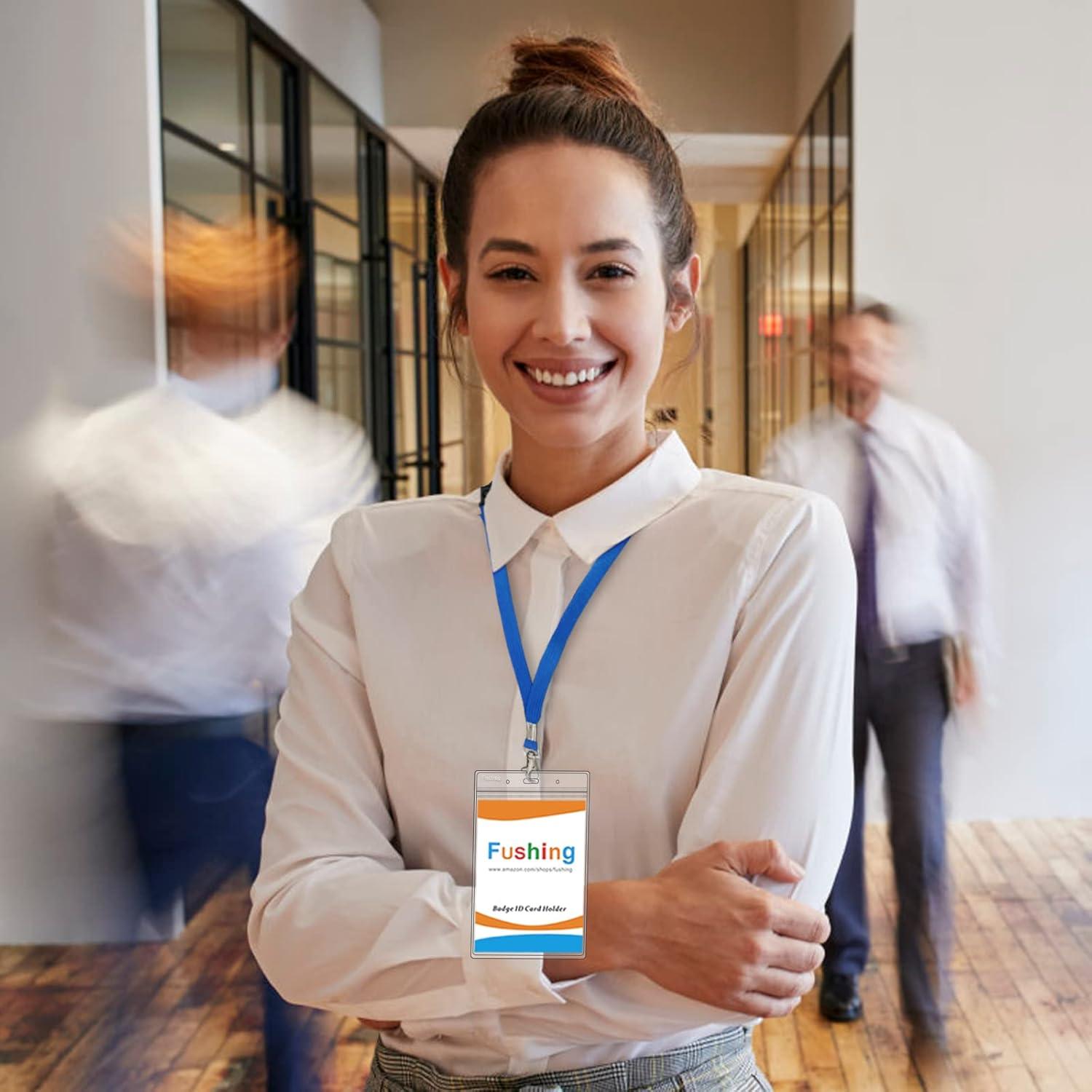 Soporte de Identificación Vertical Fushing 20 Pcs PVC 0.4mm