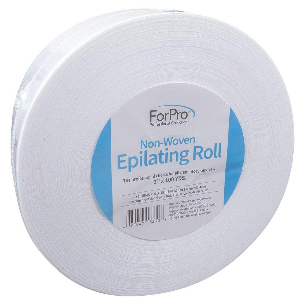 Rollo Epilación No Tejido ForPro 7,62 cm x 91,44 m Blanco