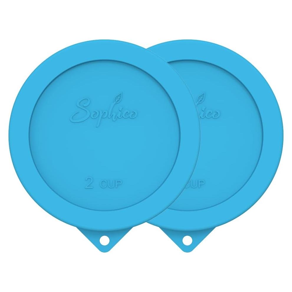 Tapa Redonda de Silicona SOPHICO para Almacenamiento 2 Tazas