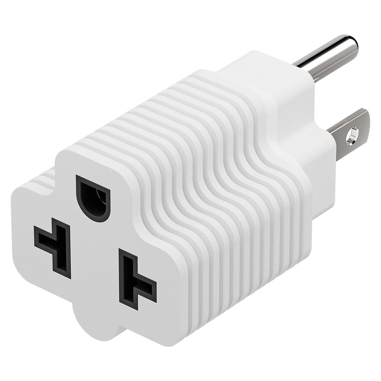 Adaptador de Enchufe CA 4 en 1 PluGrand 15A 125V a 20A 250V