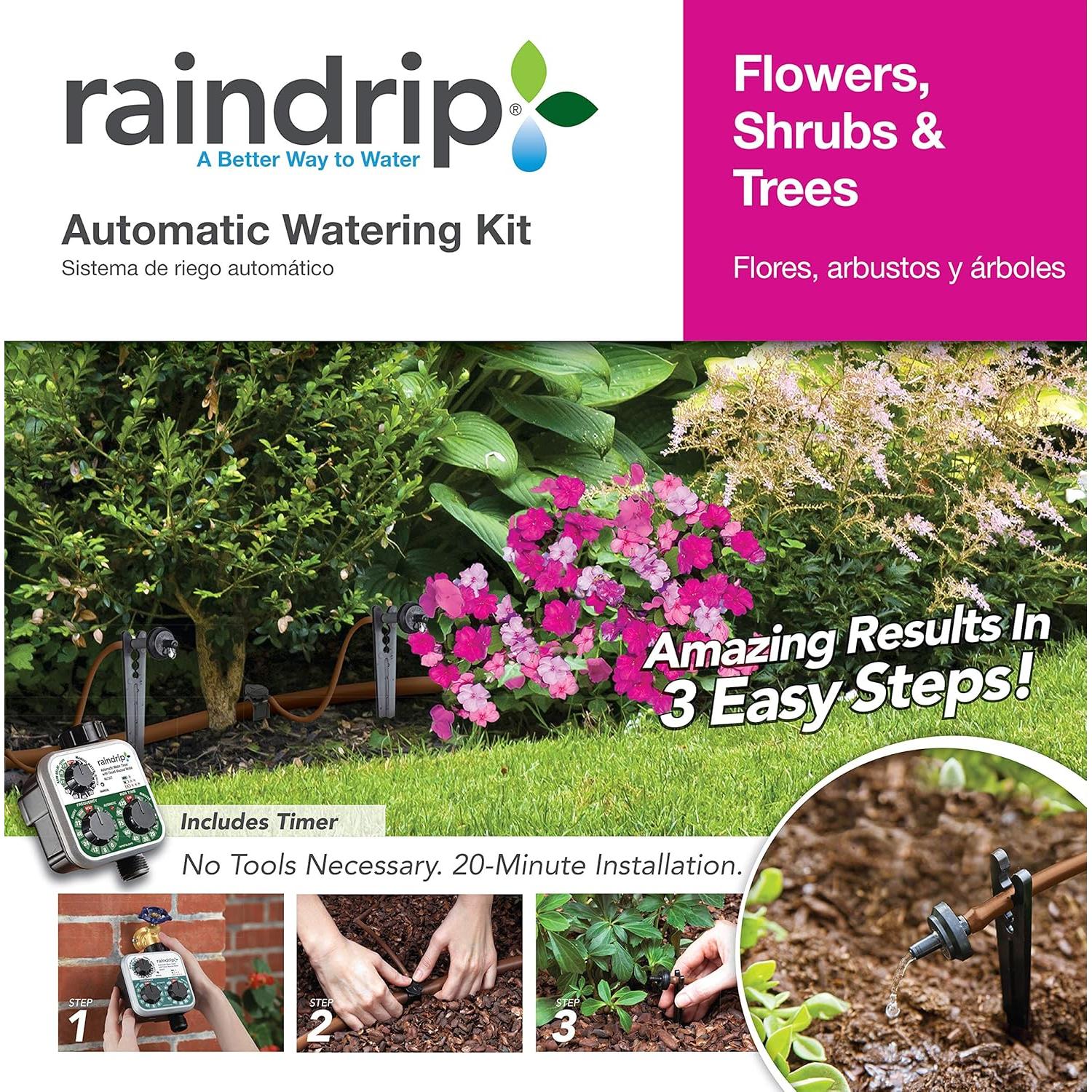 Kit de Riego por Goteo Raindrip SDFSTH1P para 10 Plantas