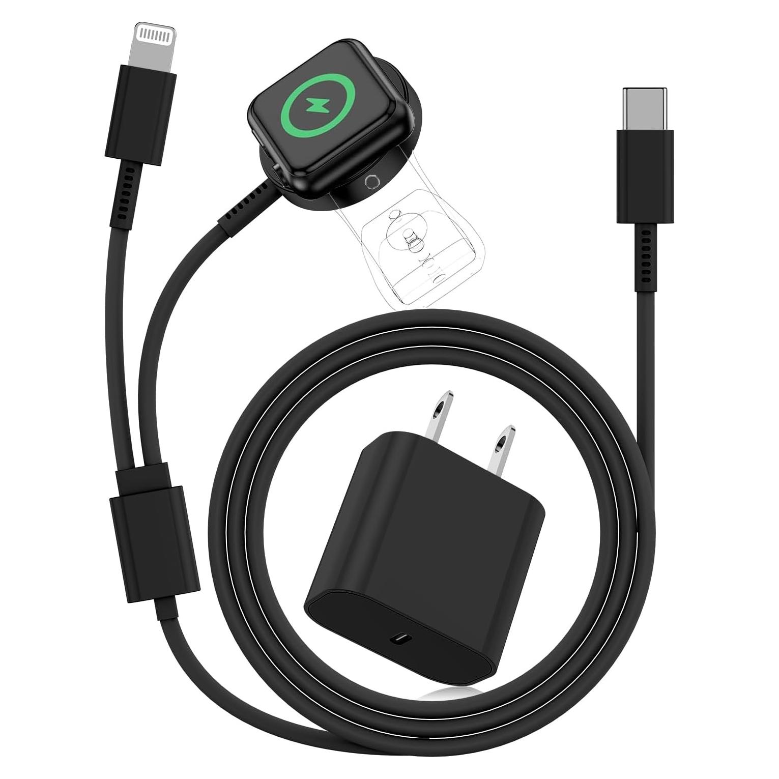 Cargador Magnético USB C 2 en 1 para Apple Watch y iPhone 20W
