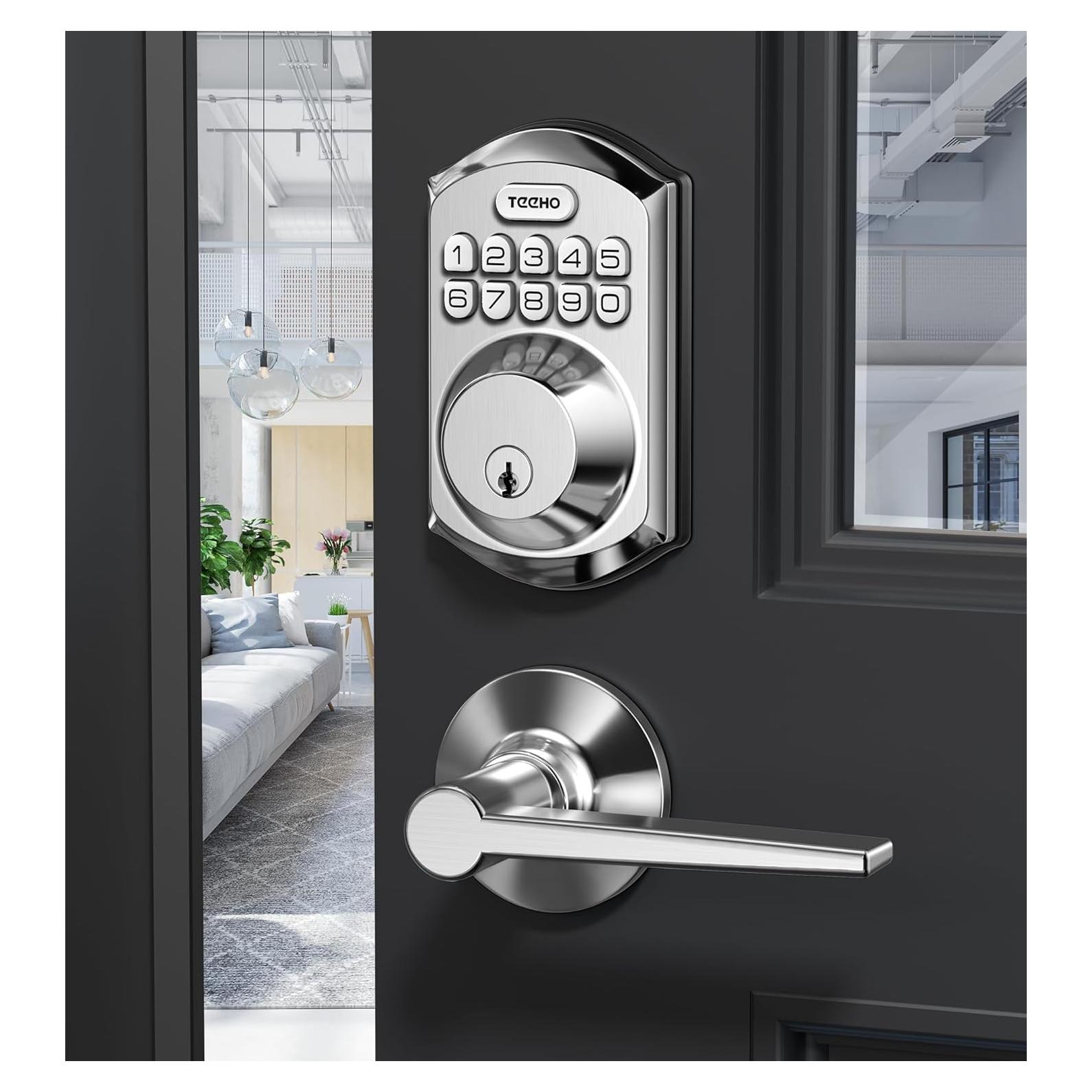 Cerradura Electrónica TEEHO TE001L Sin Llave con 2 Manijas