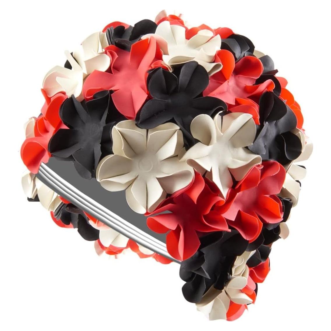 Gorro de Natación Sporti Flower para Mujeres - Caucho Resistente