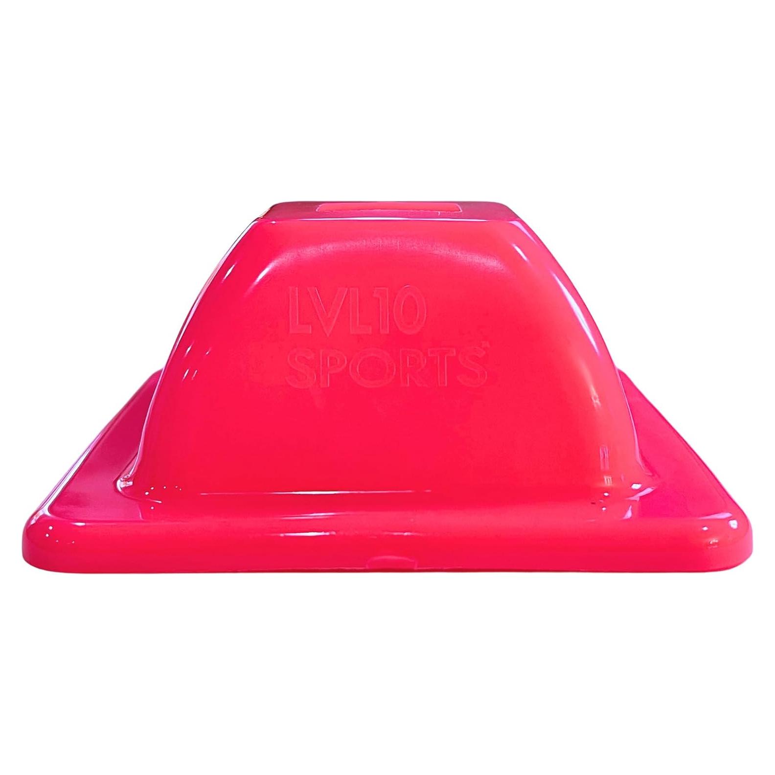Conos de Entrenamiento LVL10 Pro - 8 Conos de 5 cm Rosa Neón