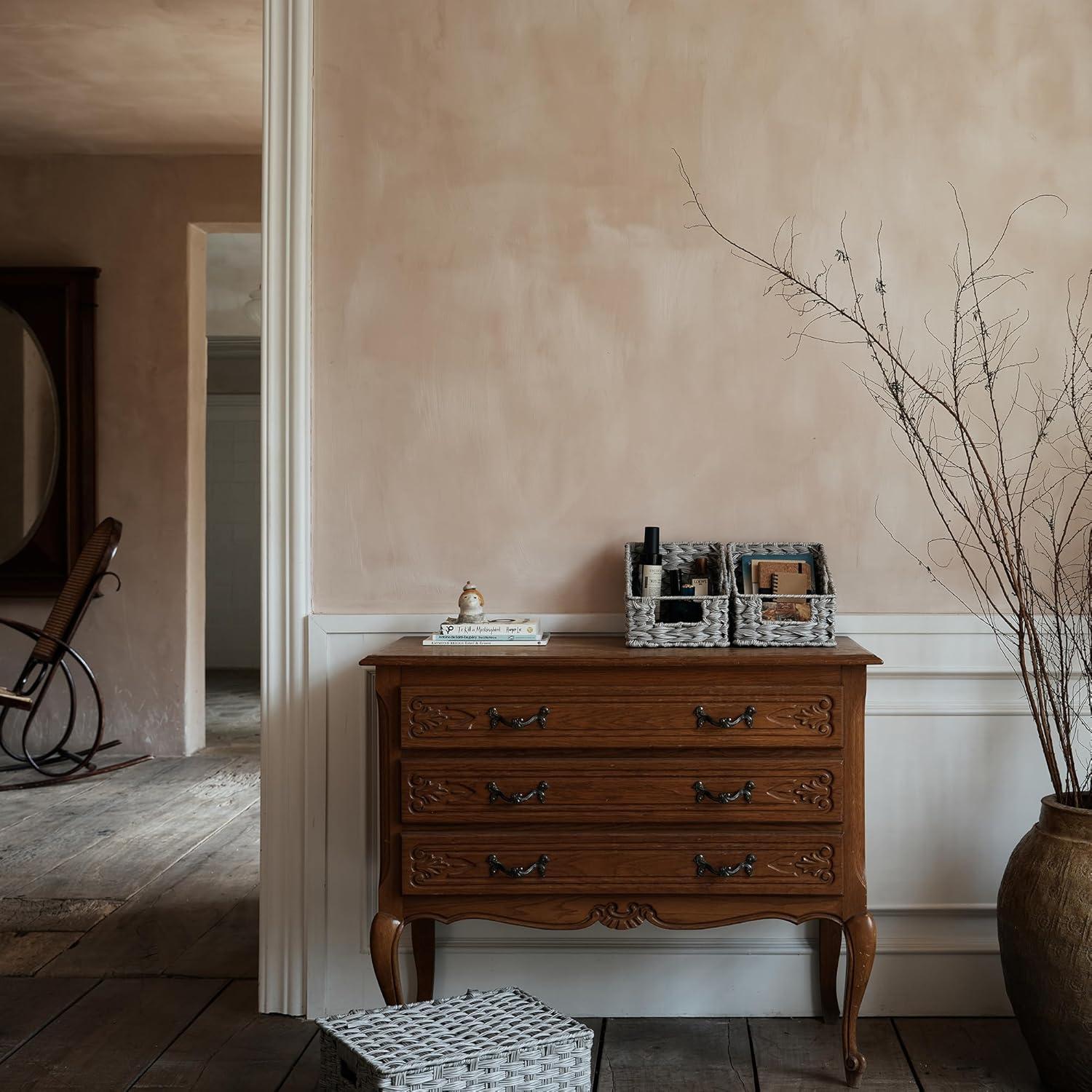 Cestas de Mimbre GRANNY SAYS Trapezoidales 2 Piezas Gris