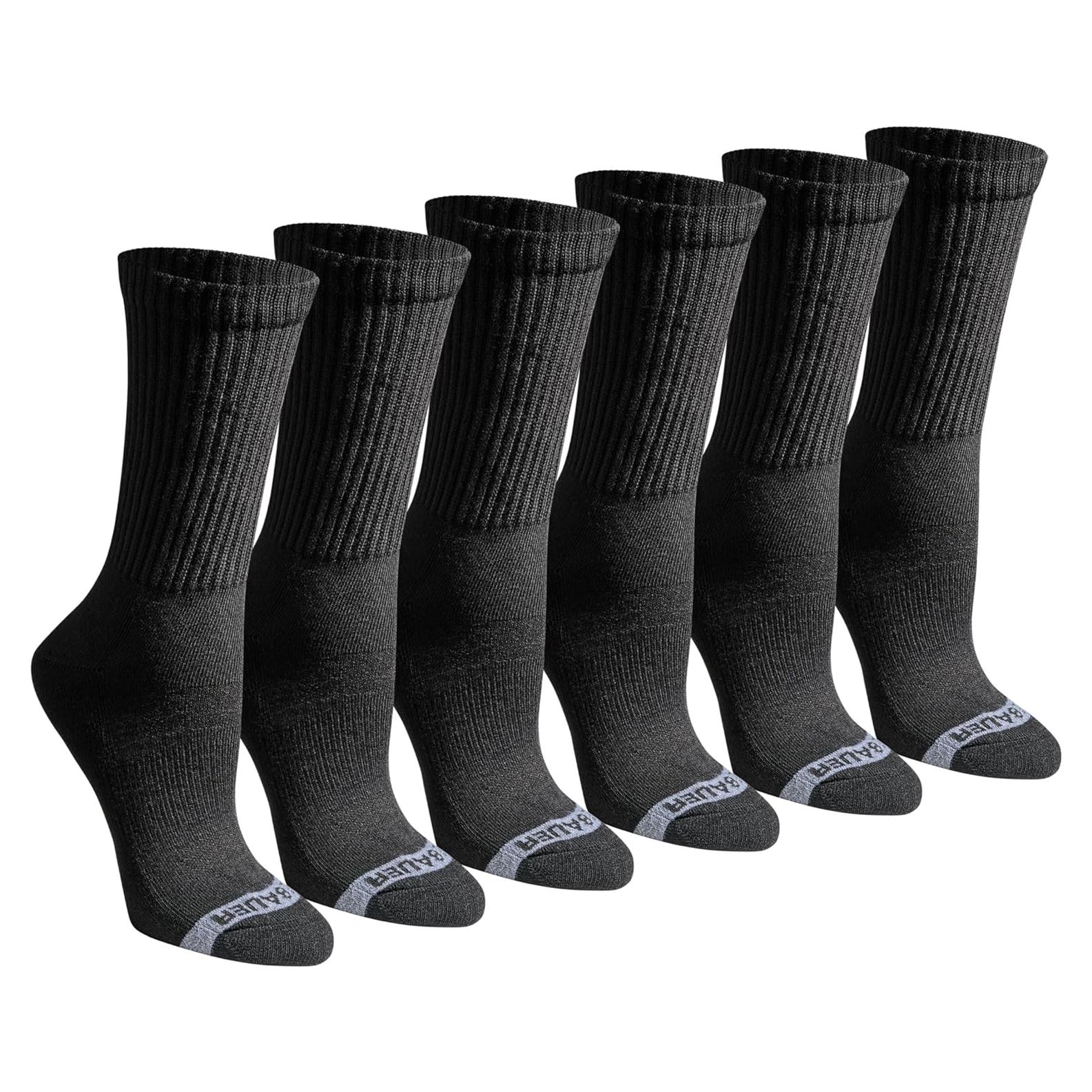 Calcetines Dura Dri para mujer Eddie Bauer - 6 pares negros
