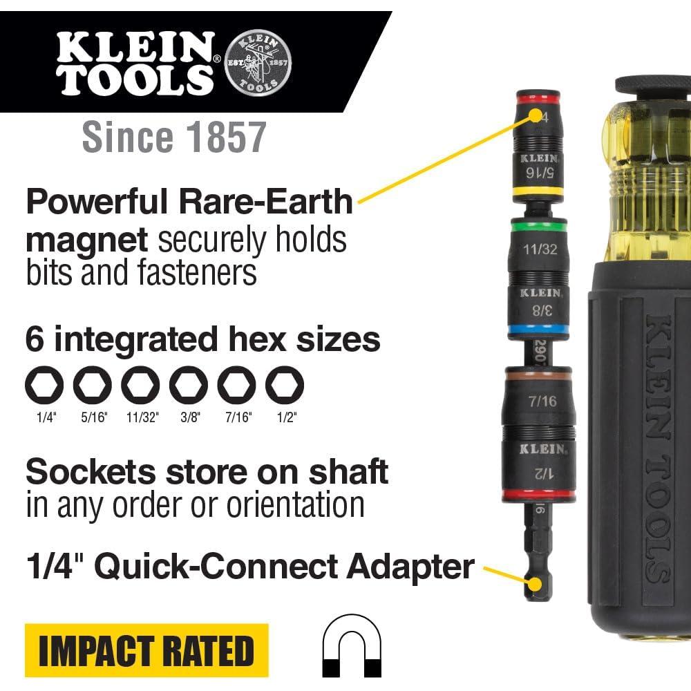 Kit de Herramientas Klein Tools 28 Piezas con Alicates y Destornillador 7-en-1