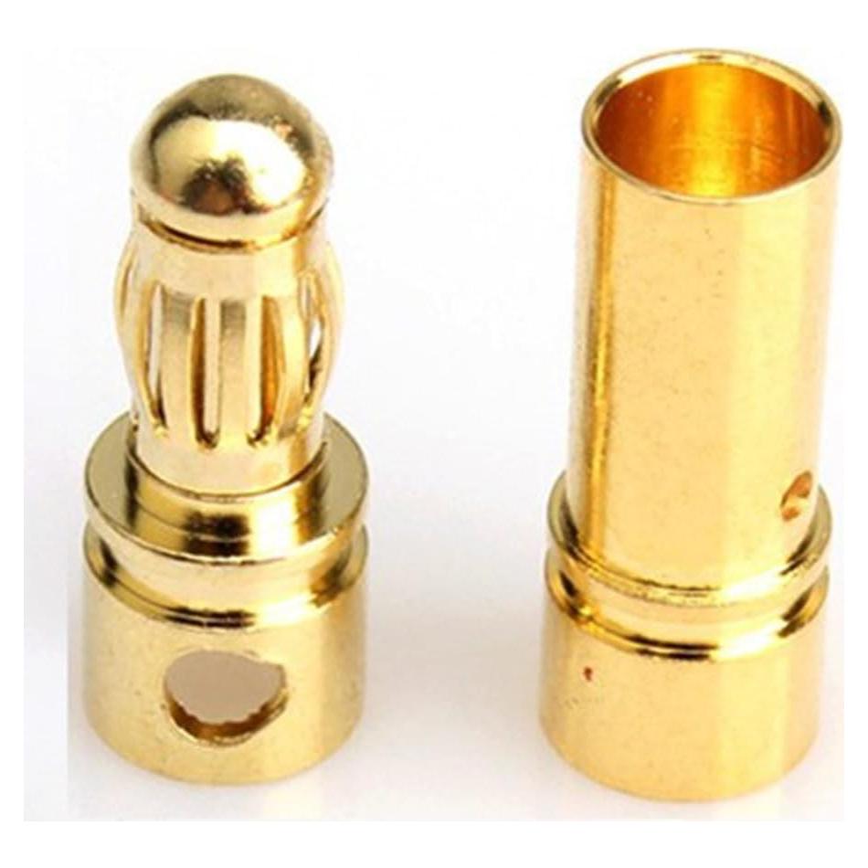 Conector de bala dorado Hobbypower 3.5mm macho hembra 20 pares