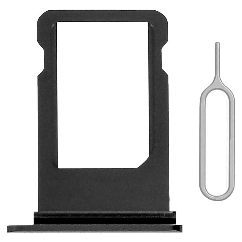 Soporte bandeja SIM reemplazo iPhone SE 2020/2022/8 Negro