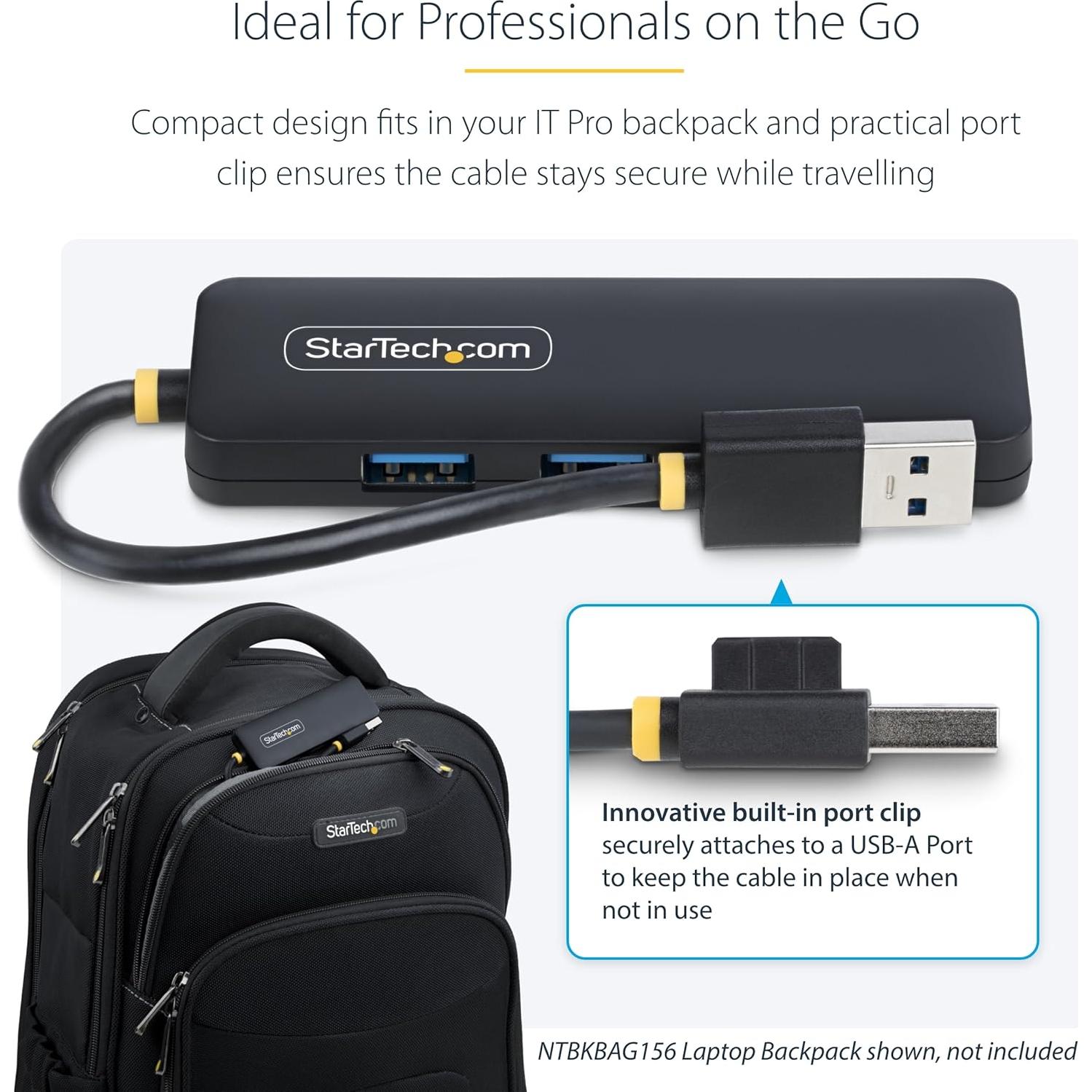 Hub USB-A de 4 Puertos StarTech.com, USB 3.0, Compacto y Portátil