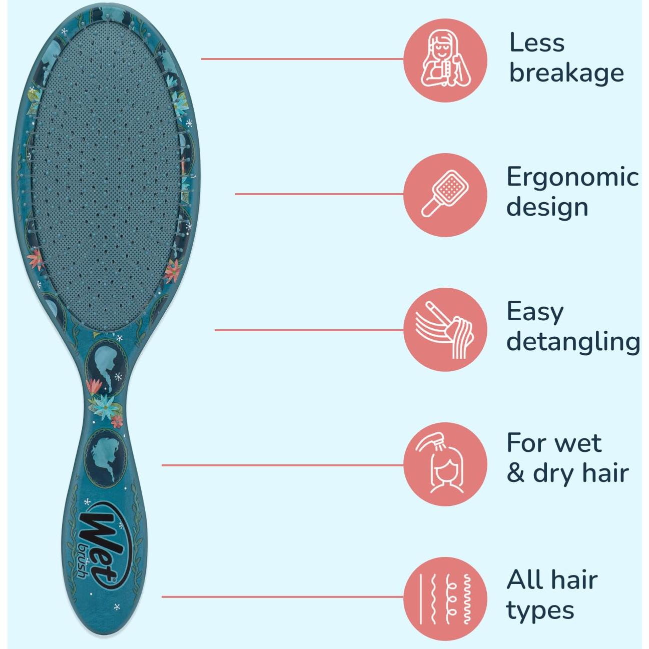 Cepillo Desenredante Wet Brush Disney Anna y Elsa 1 Cuenta