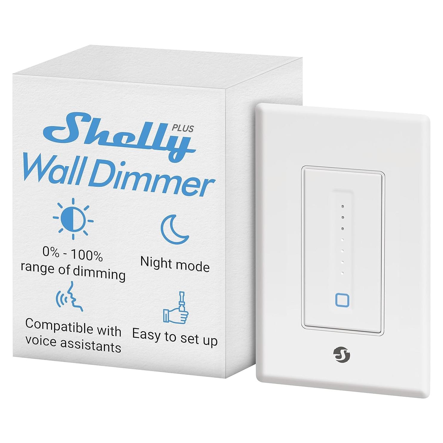 Dimmer de Pared Shelly Plus WiFi | Control Inteligente de Luz