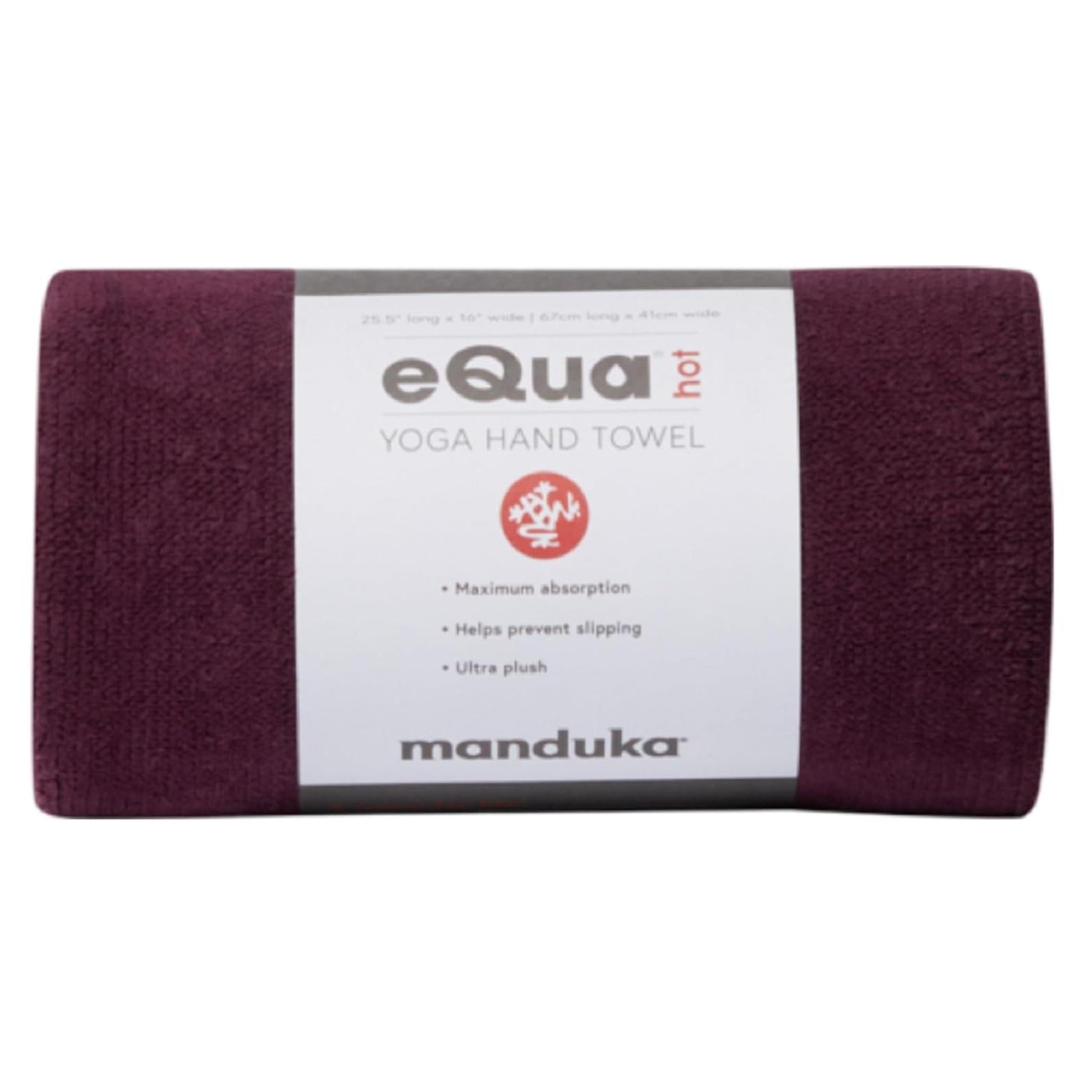 Toalla de Yoga Manduka eQua Hot Microfibra 40x67 cm Acai