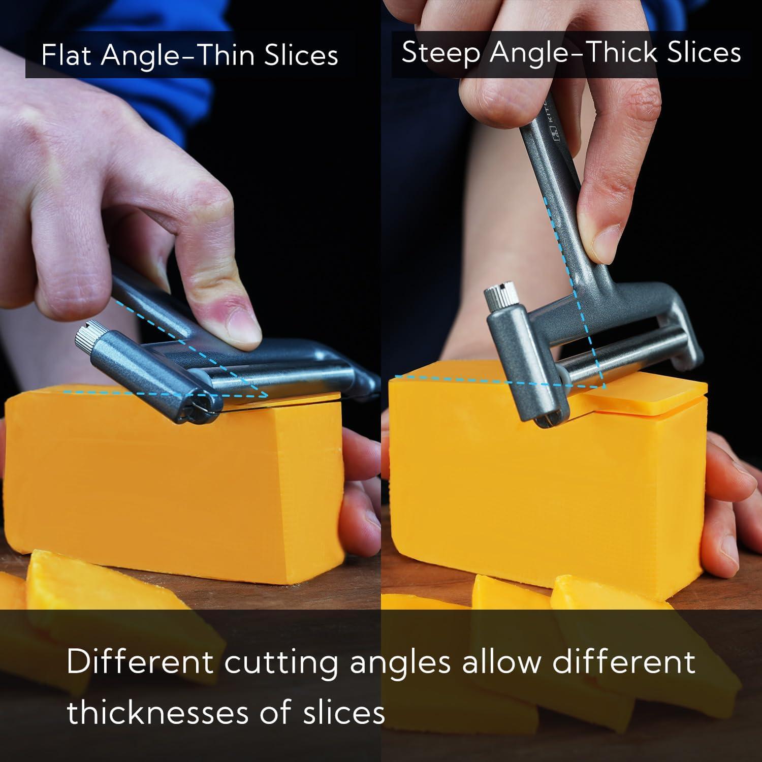 Cortador de Queso KITCHENDAO KD20297S Ajustable y Apto Lavavajillas