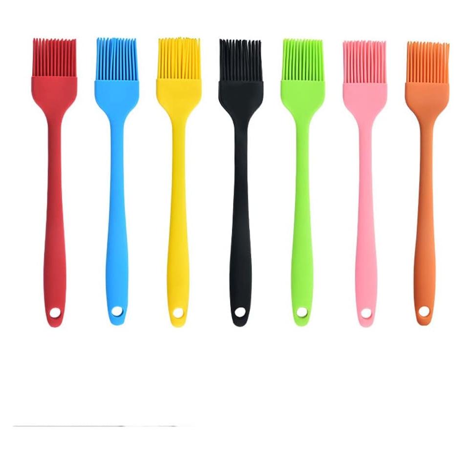 Brocha de Silicona JYYHSF para BBQ y Pastelería - 7 PCS Multicolor
