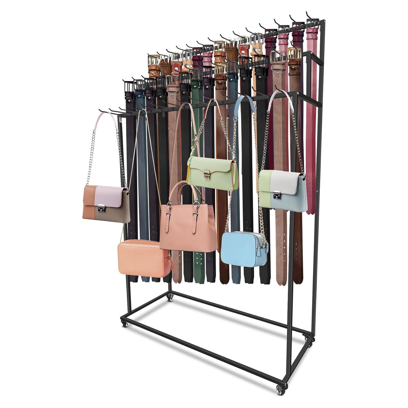 Organizador de Cinturones MikaYYeaga 3 Niveles 42 Ganchos Negro